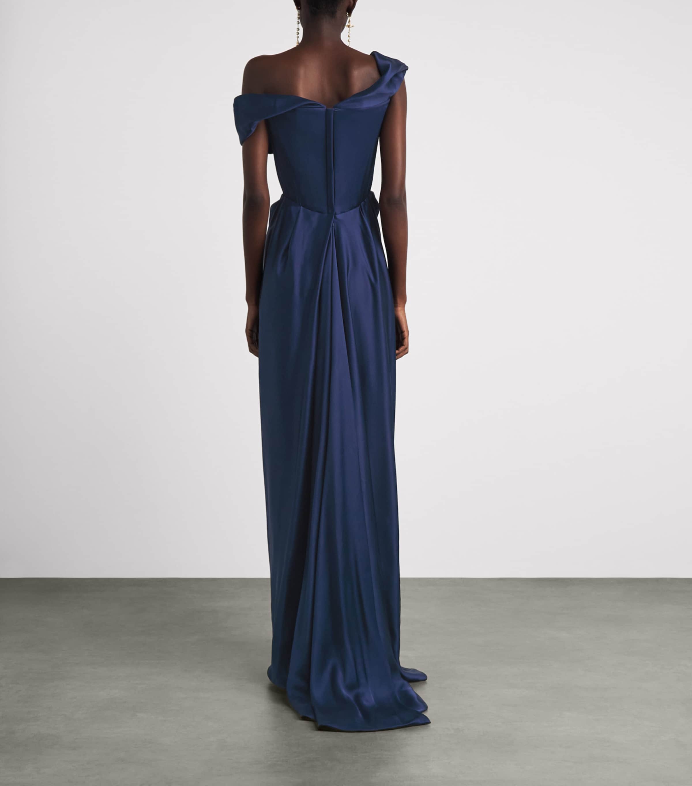 Vivienne Westwood Womens Nova Cocotte Gown Navy Image 4
