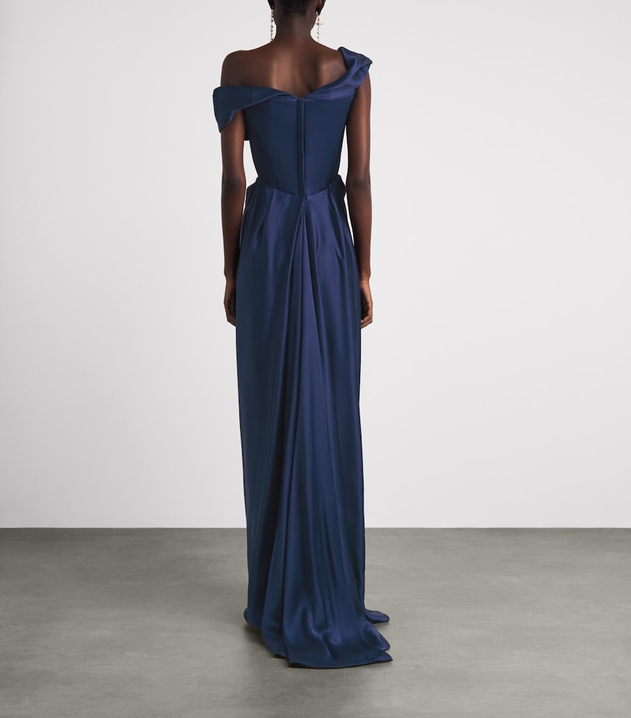 Vivienne Westwood Womens Nova Cocotte Gown Navy Image 4