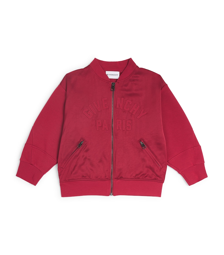 Givenchy Kids Logo Bomber Jacket (5-12+ Years) Red Image 1