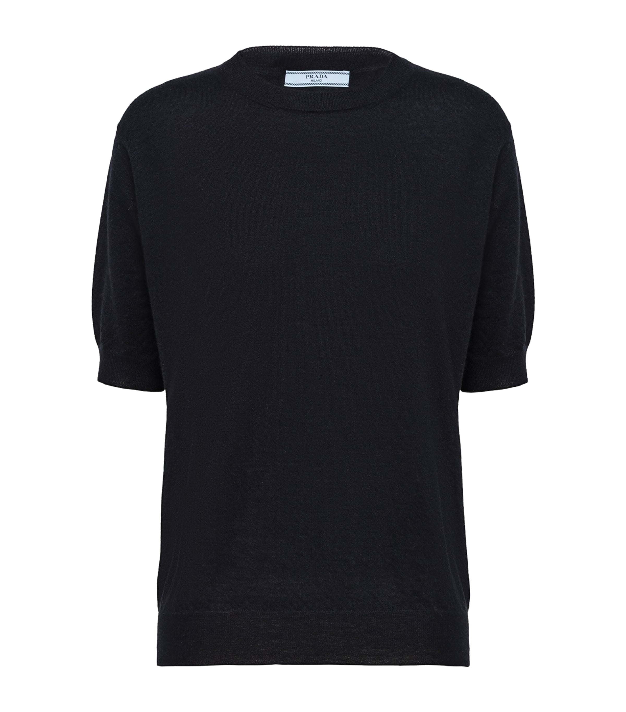 Prada Cashmere Crew-neck Sweater In F0008 Bleu