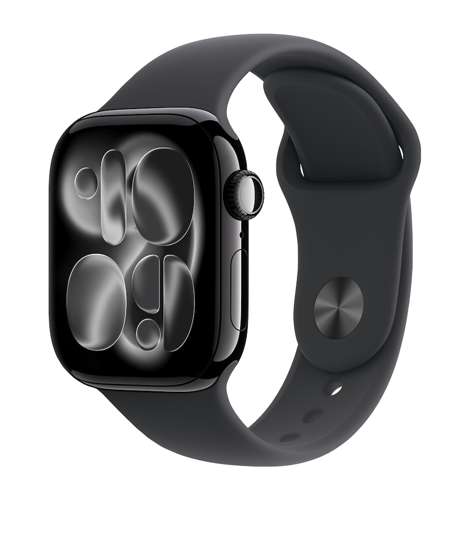 Apple Watch Series 11 - Aluminium with Black Sport Band, 42mm, Small/Medium JET BLACK Image 1