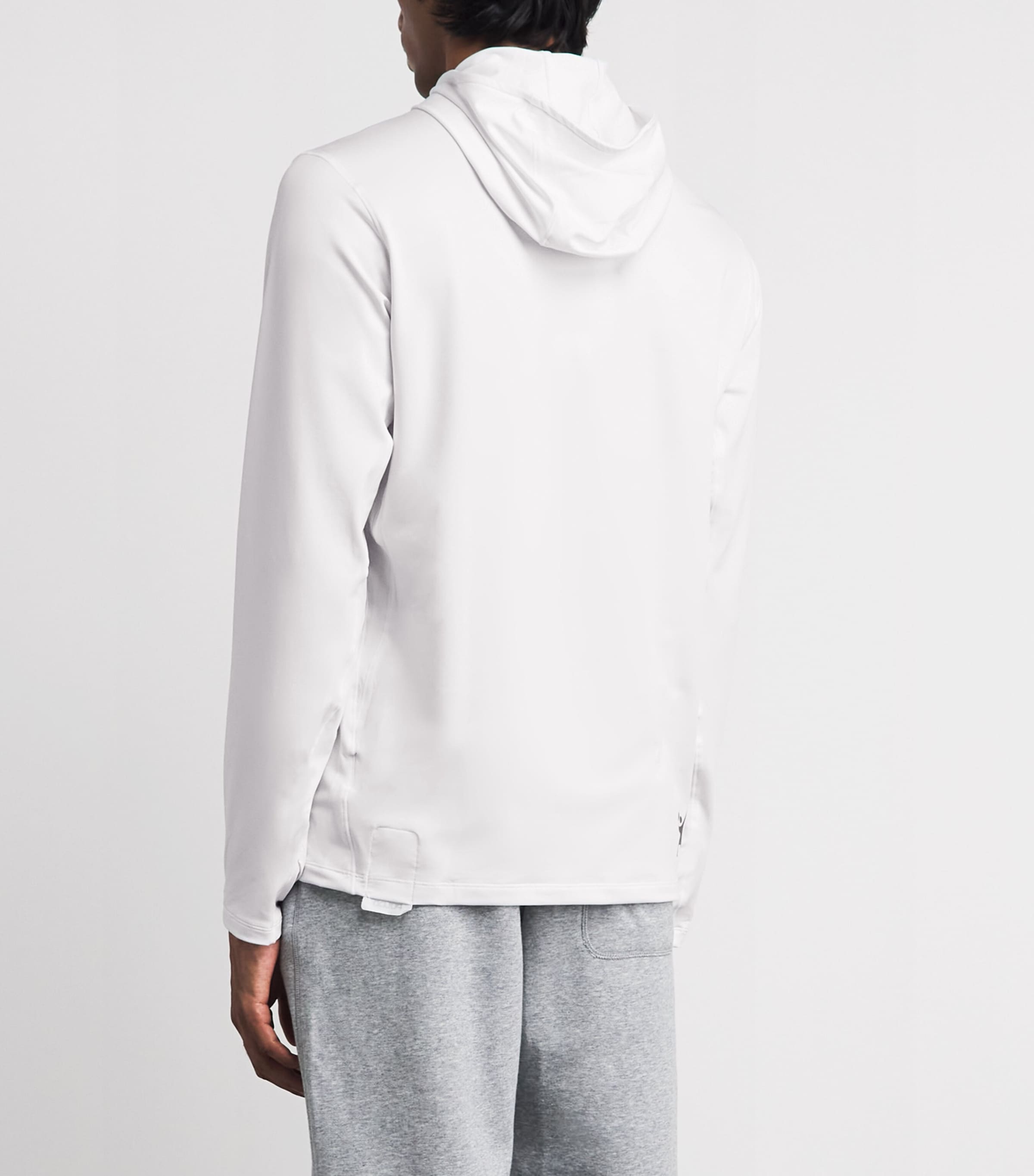 Pulco Studios Mens Hooded Long-Sleeve T-Shirt White Image 5
