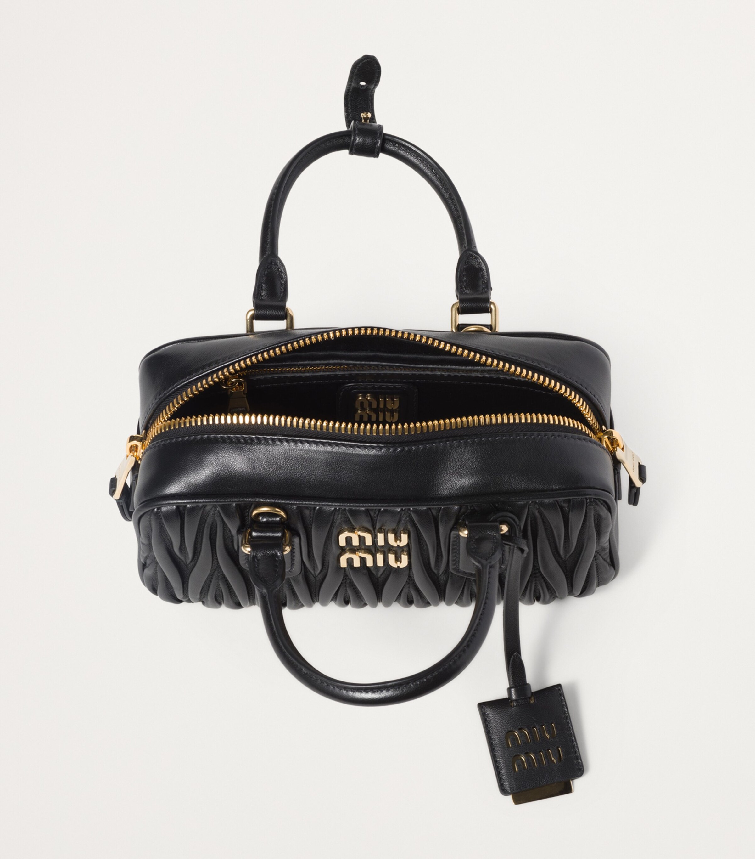 Matelassé Leather Arcadie Top-Handle Bag F0002 Image 4