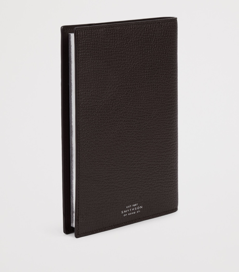 Smythson Calfskin Ludlow Evergreen Refillable Notebook Dark Brown Image 5