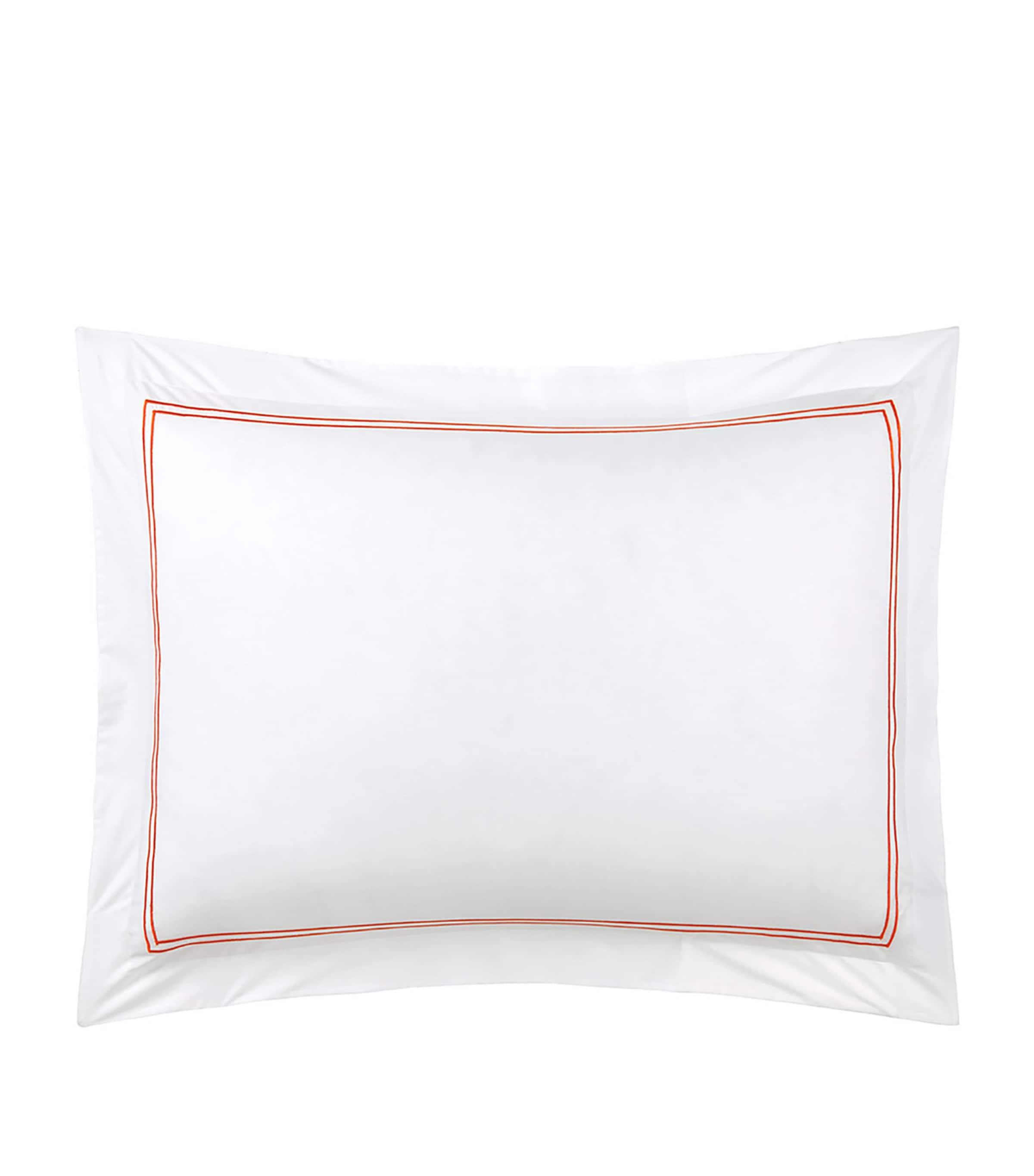 Organic Cotton Duo Standard Oxford Pillowcase (50cm x 75cm) ORANGE Image 2