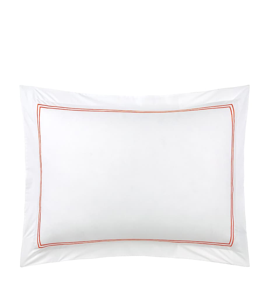 Organic Cotton Duo Standard Oxford Pillowcase (50cm x 75cm) ORANGE Image 2