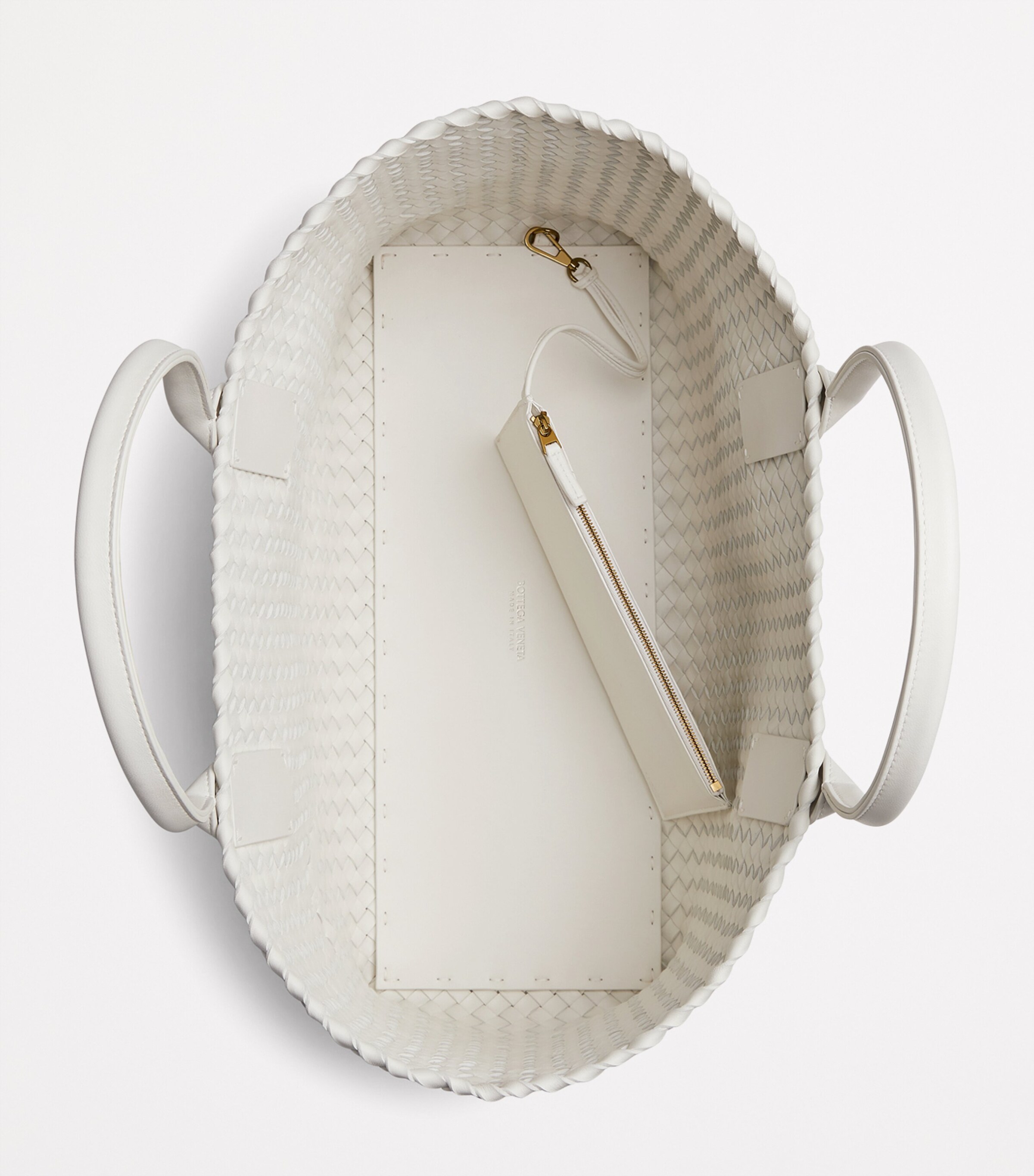 Bottega Veneta White Medium Leather Heart Cabat Tote Bag | Harrods US