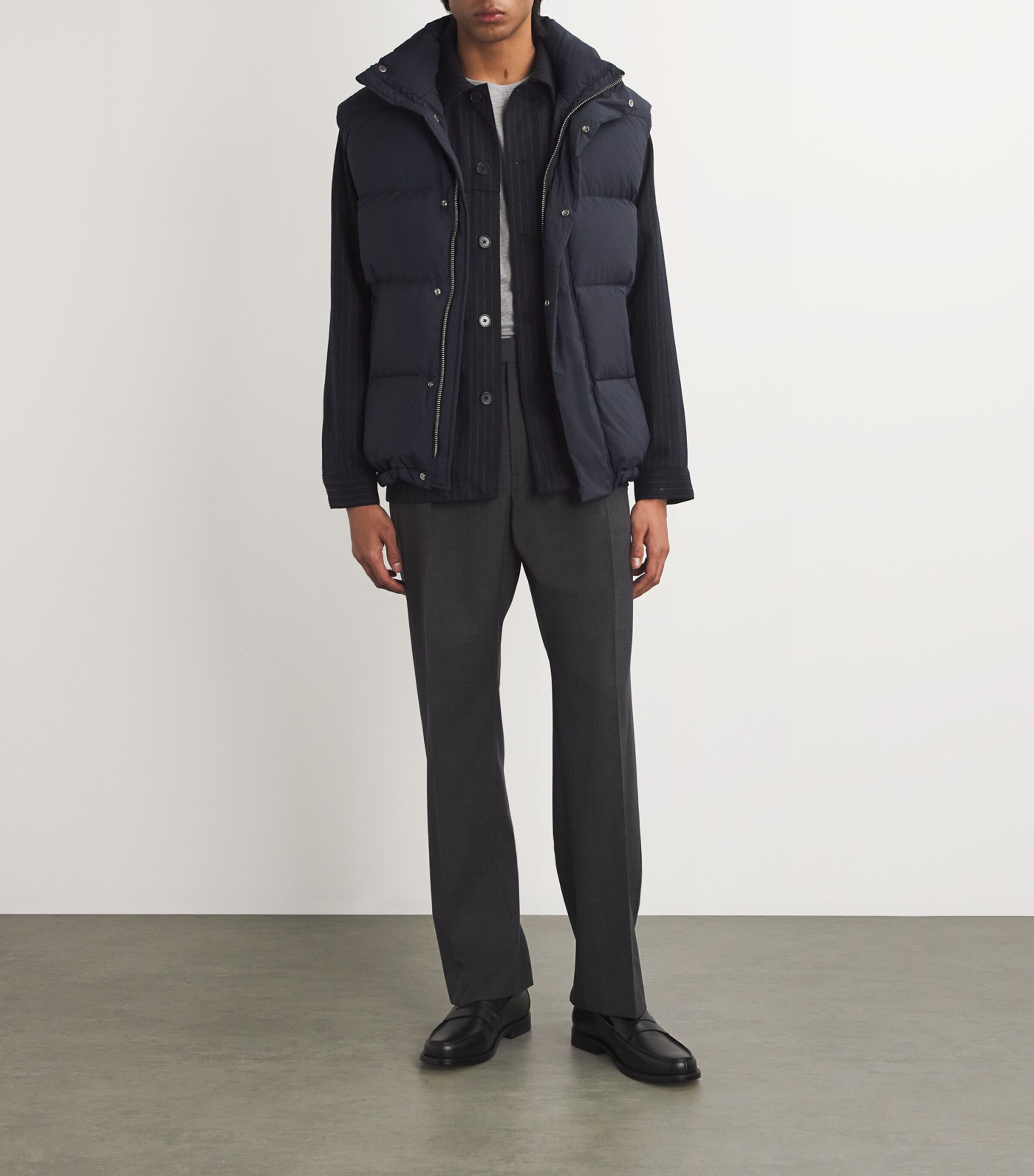 Down Matthew Gilet 200 NAVY BLUE Image 2