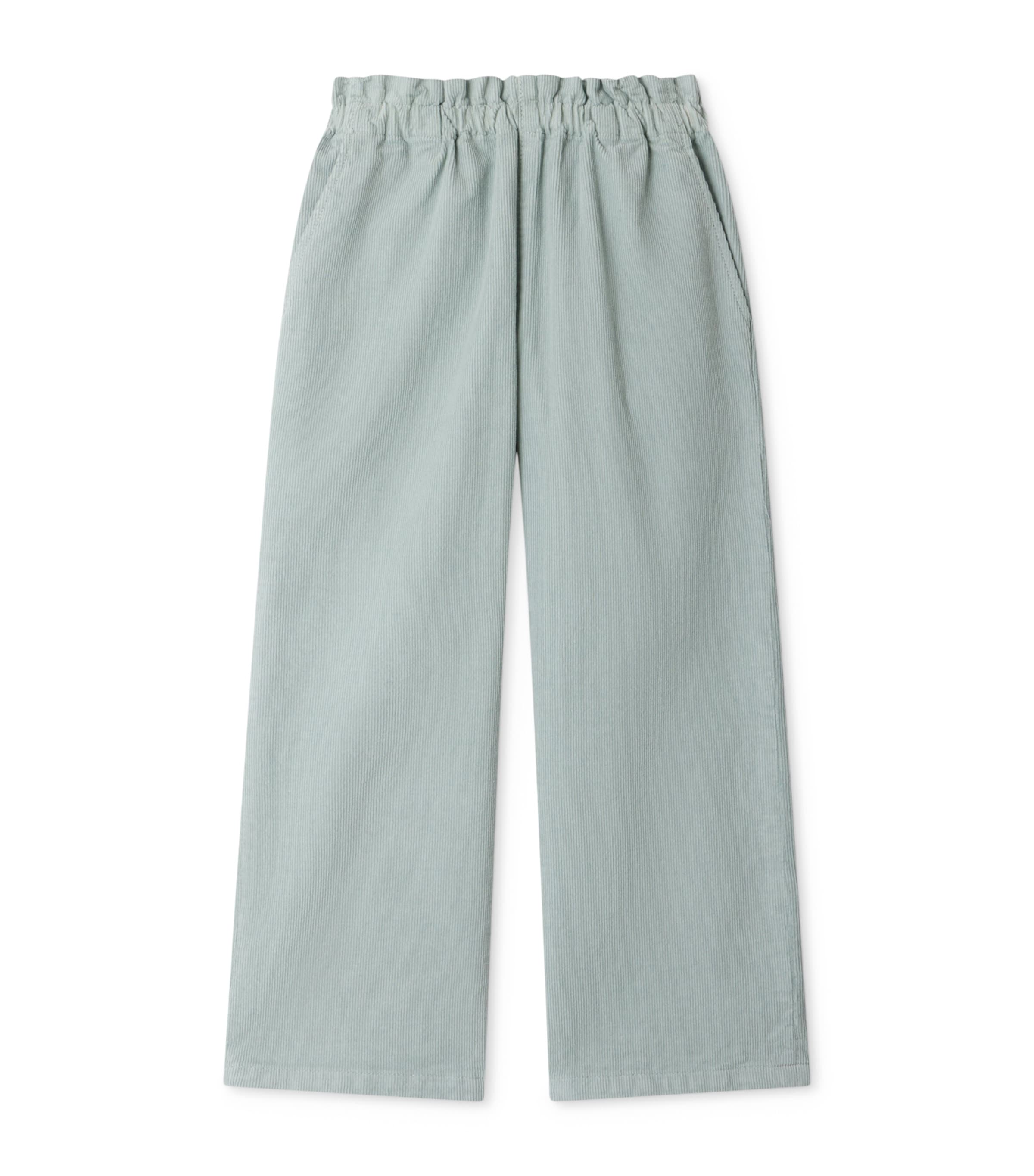 Stretch Cotton Corduroy July Trousers (4-8 Years) VERT CELADON Image 1