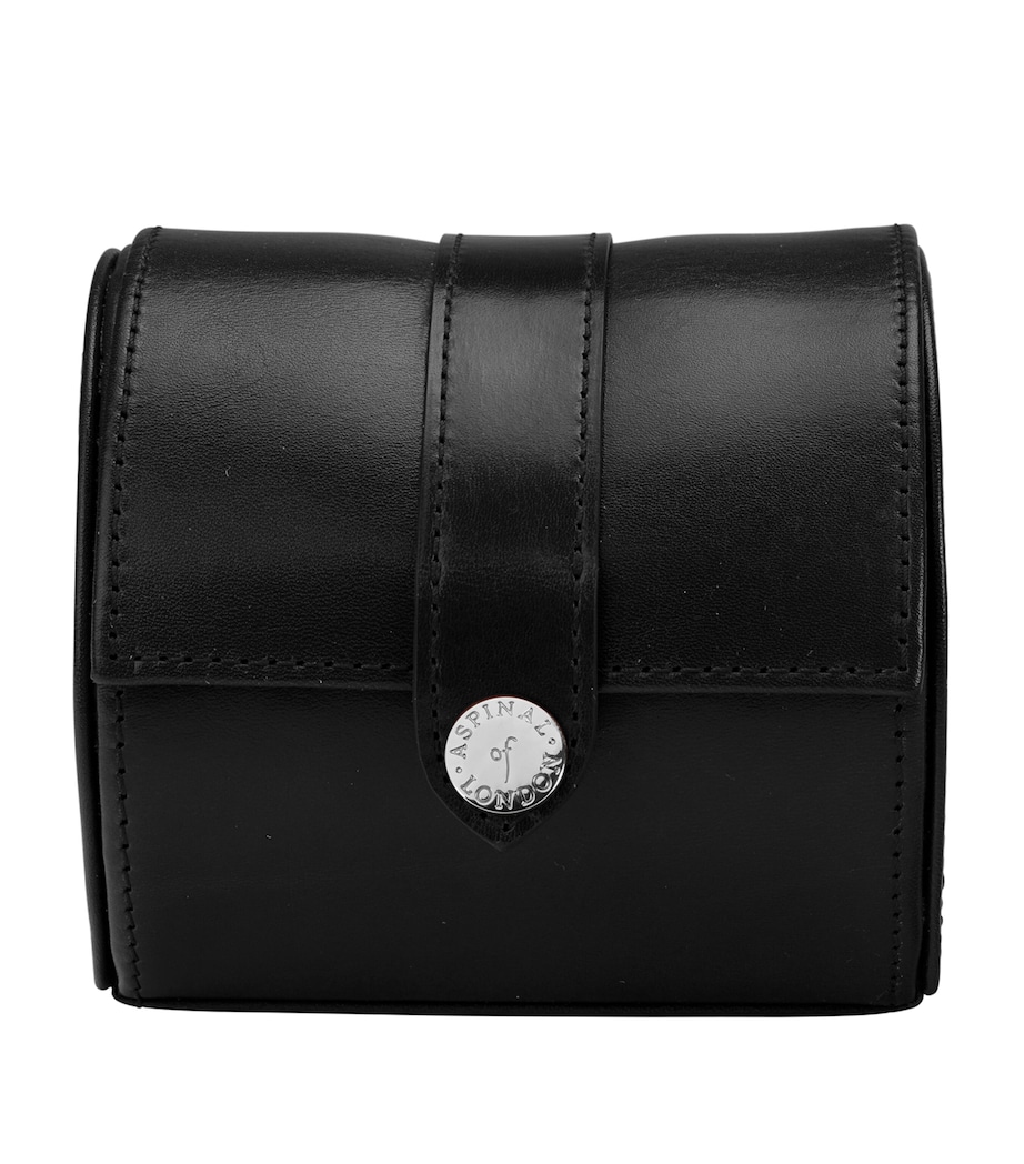 Leather Watch Roll BLACK Image 1