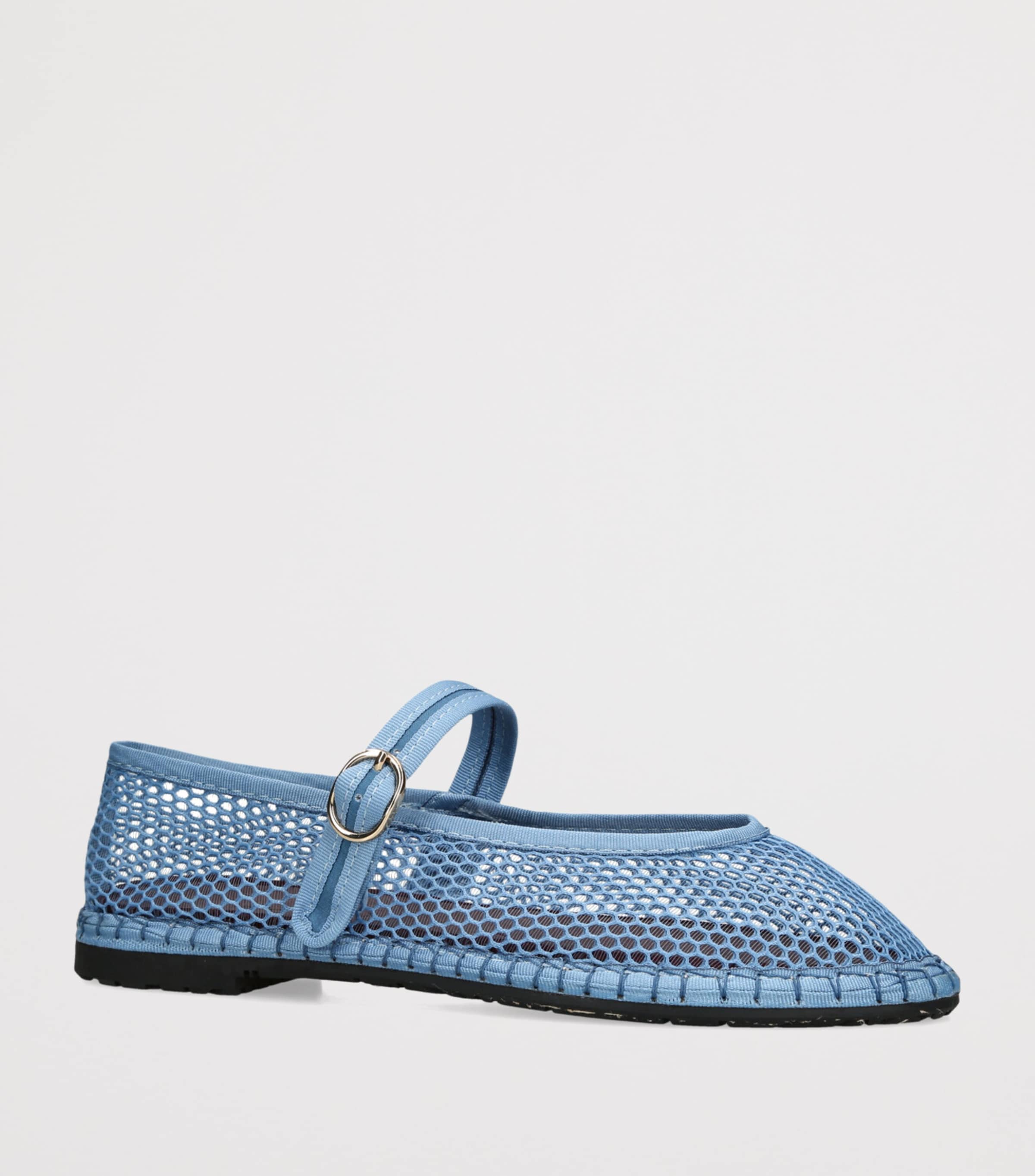 Mesh Isabella Ballet Flats BLUE Image 3