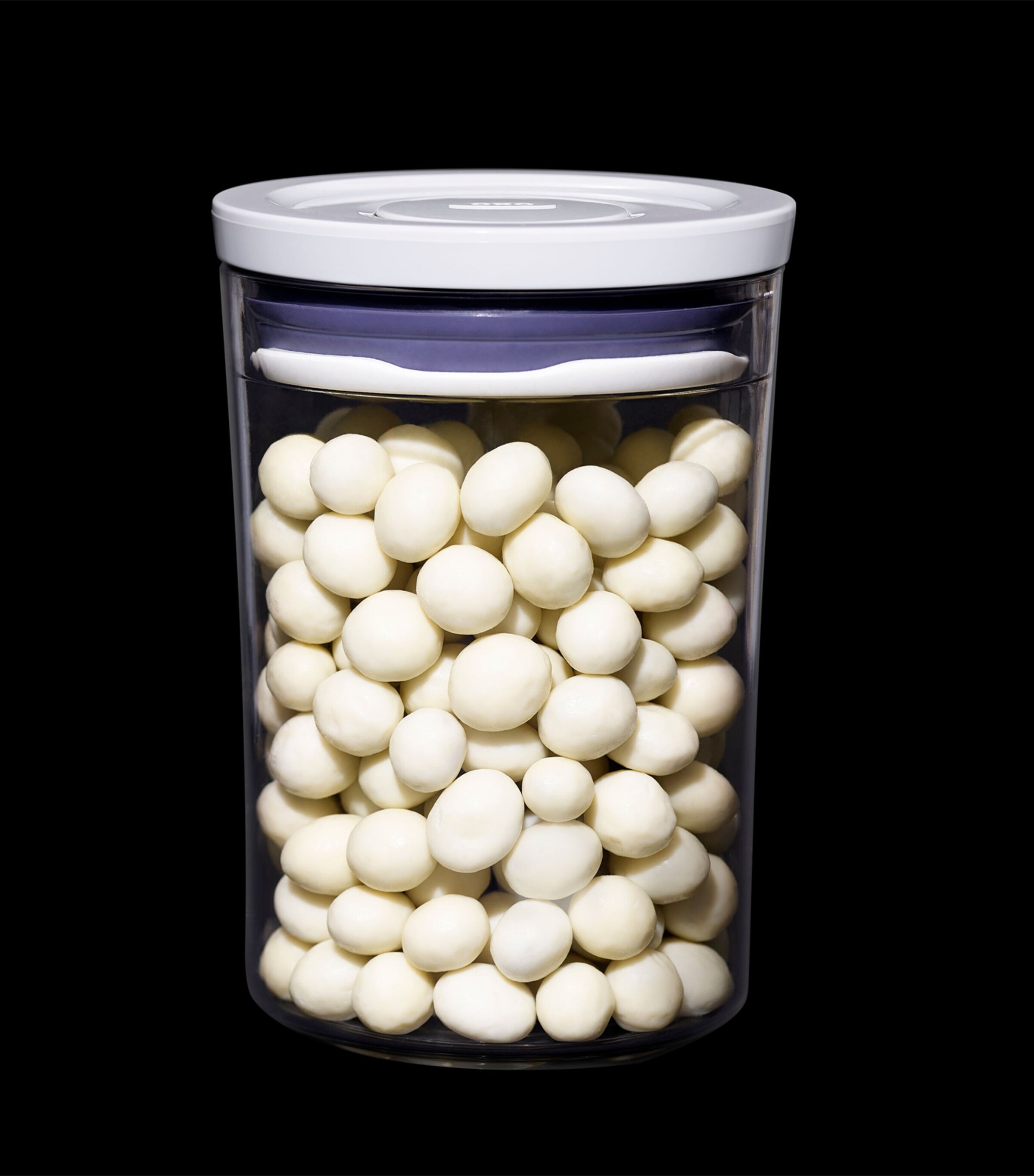 Set of 3 POP Canisters CLEAR/WHITE Image 7