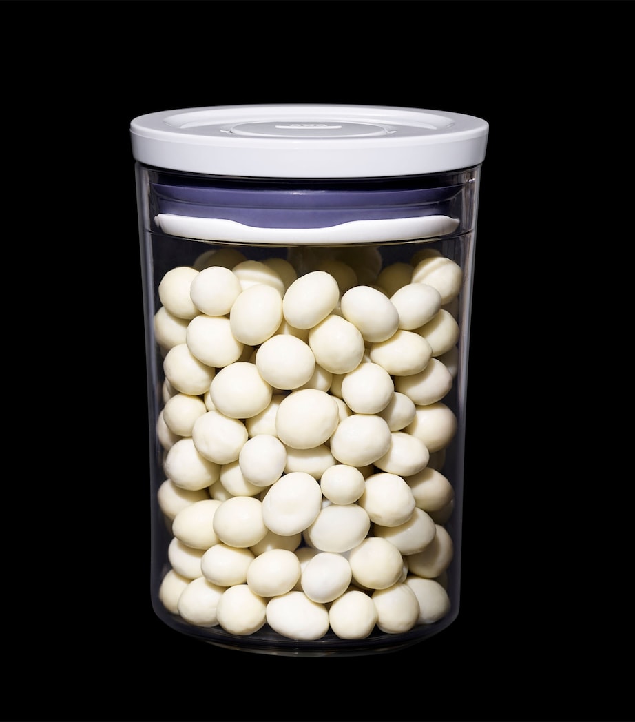 Set of 3 POP Canisters CLEAR/WHITE Image 7