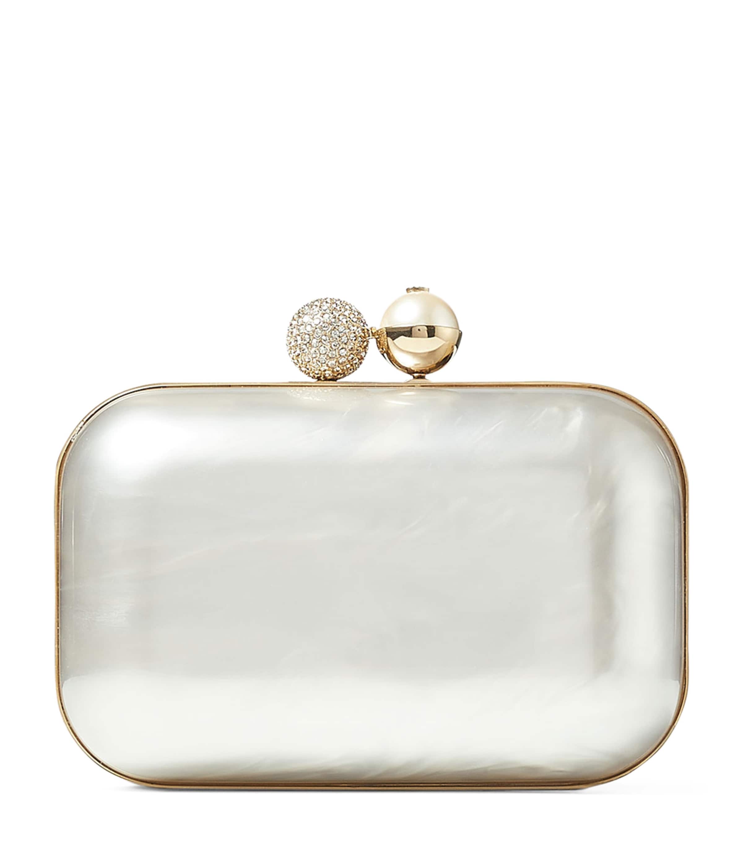 Jimmy Choo Womens Ivory Cloud Mother Of Pearl Clutch Bag In Ivory