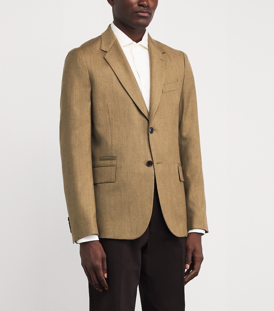 Wool Single-Breasted Blazer 13_GOLDEN YELLOW Image 3