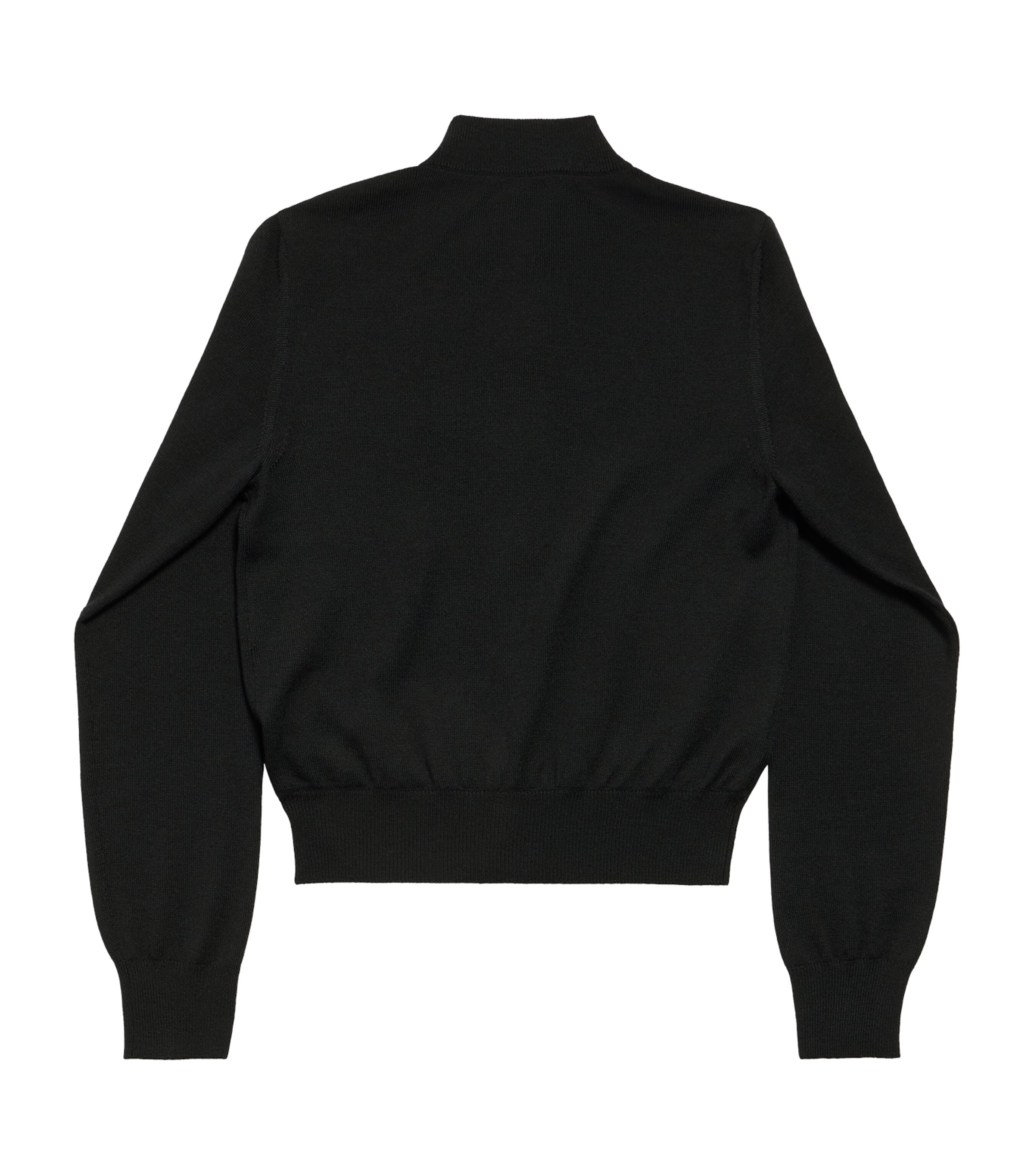 Wool Zip-Up Cardigan 1000 Image 6