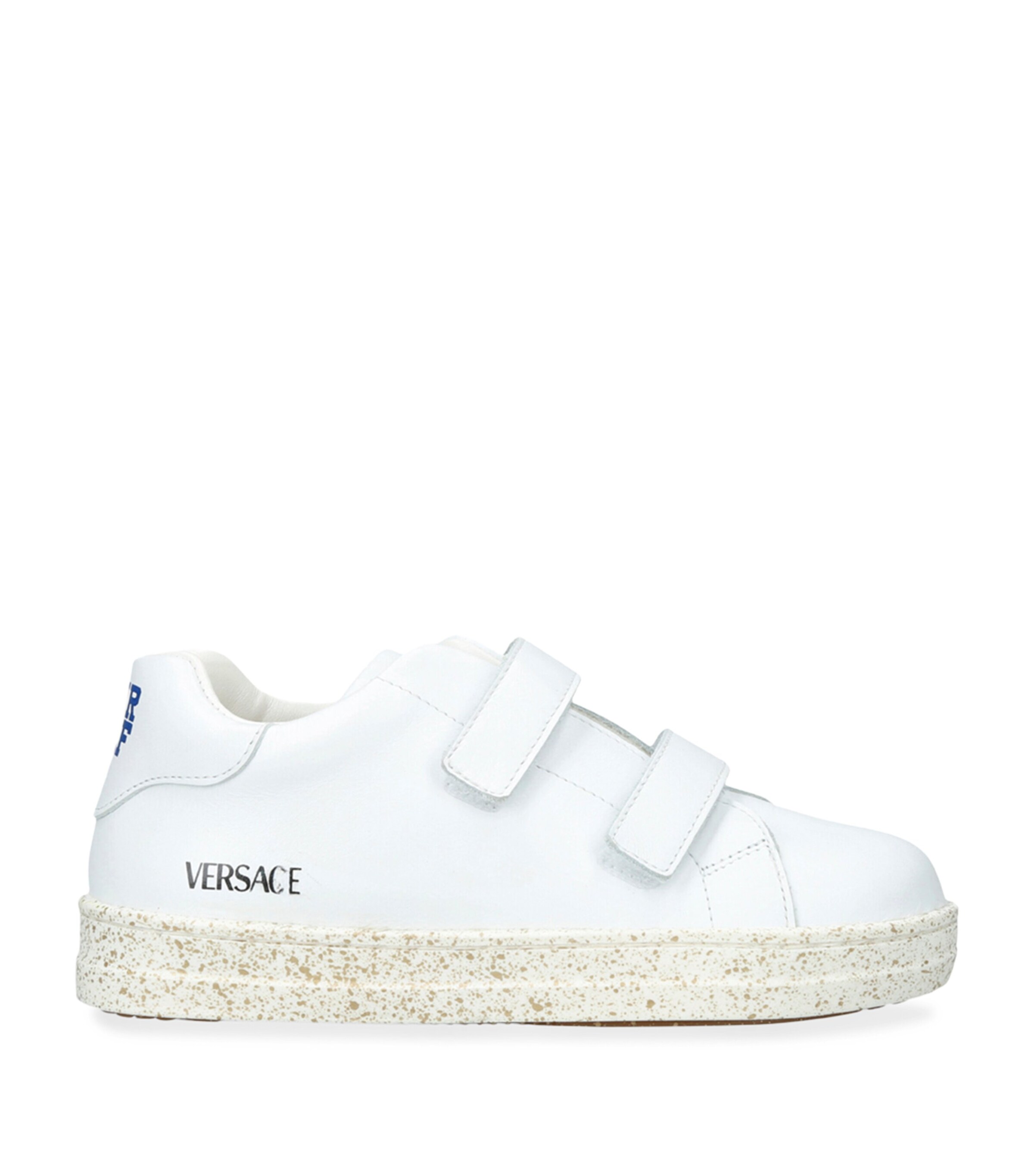 Versace Kids Eco Calf Leather Low-Top Sneakers White Image 1
