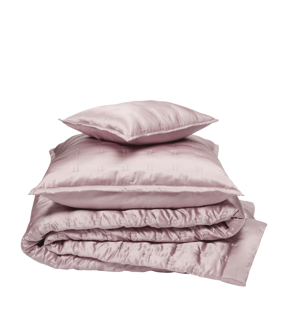 Gingerlily Silk Windsor Square Cushion (40cm x 40cm) Pink Image 2