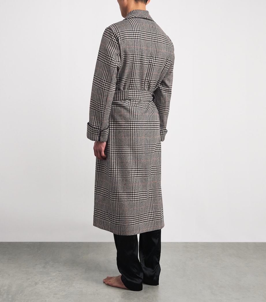 Wool Check Dressing Gown MULTI Image 3