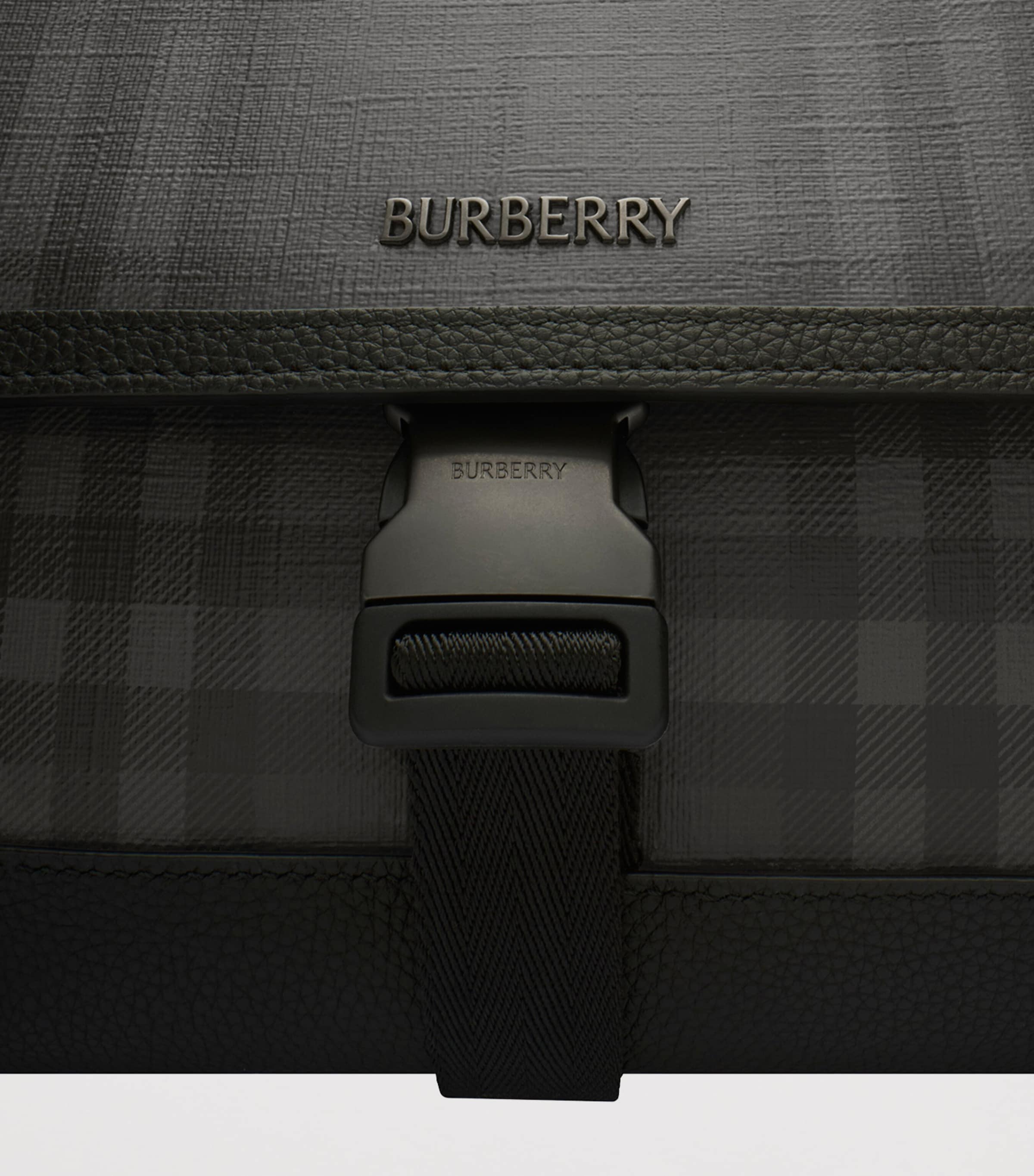 Burberry City Check Messenger Bag Iron Image 5
