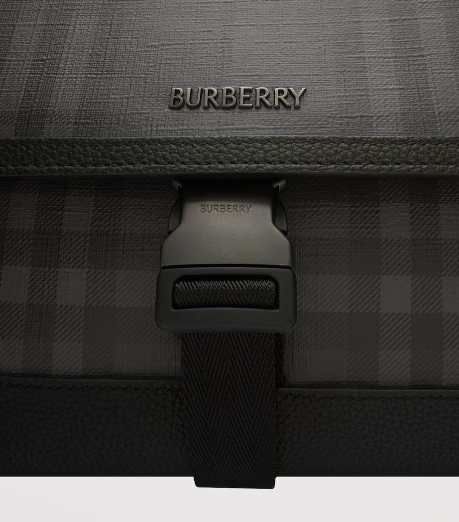 Burberry City Check Messenger Bag Iron Image 5