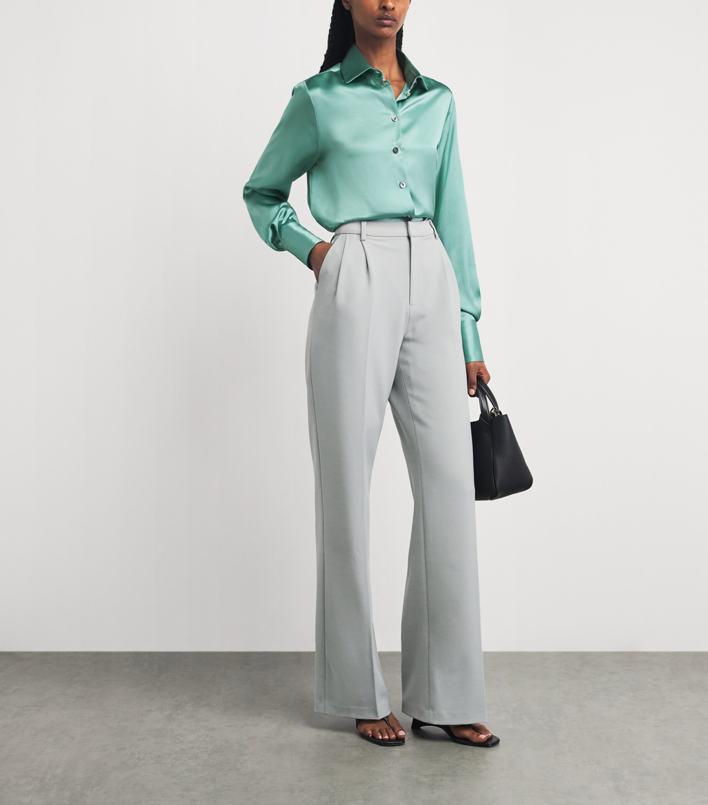 Eleventy Womens Silk Long-Sleeve Shirt Giada Image 2