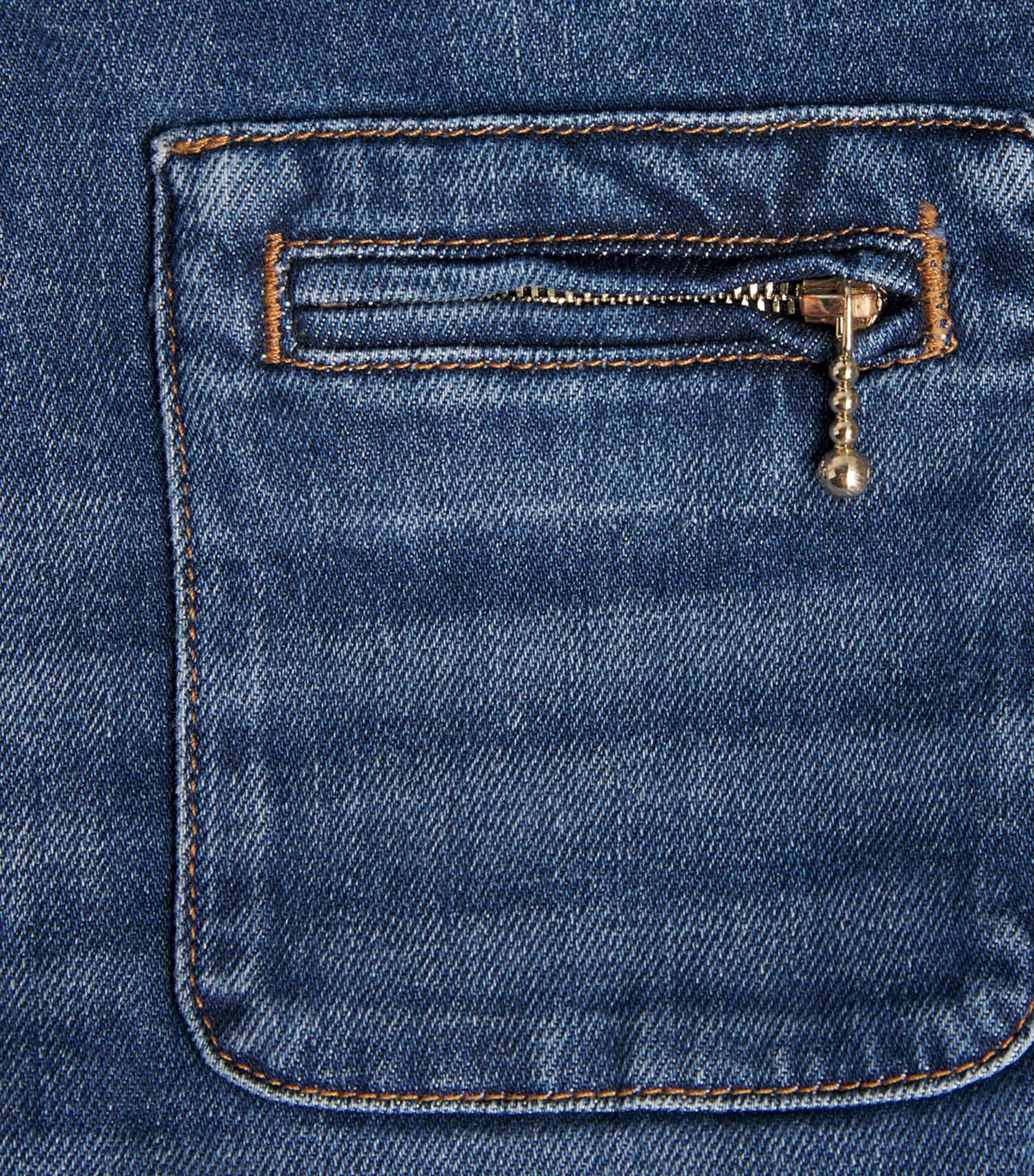 Stretch Denim Bootcut Jeans BLUE Image 5