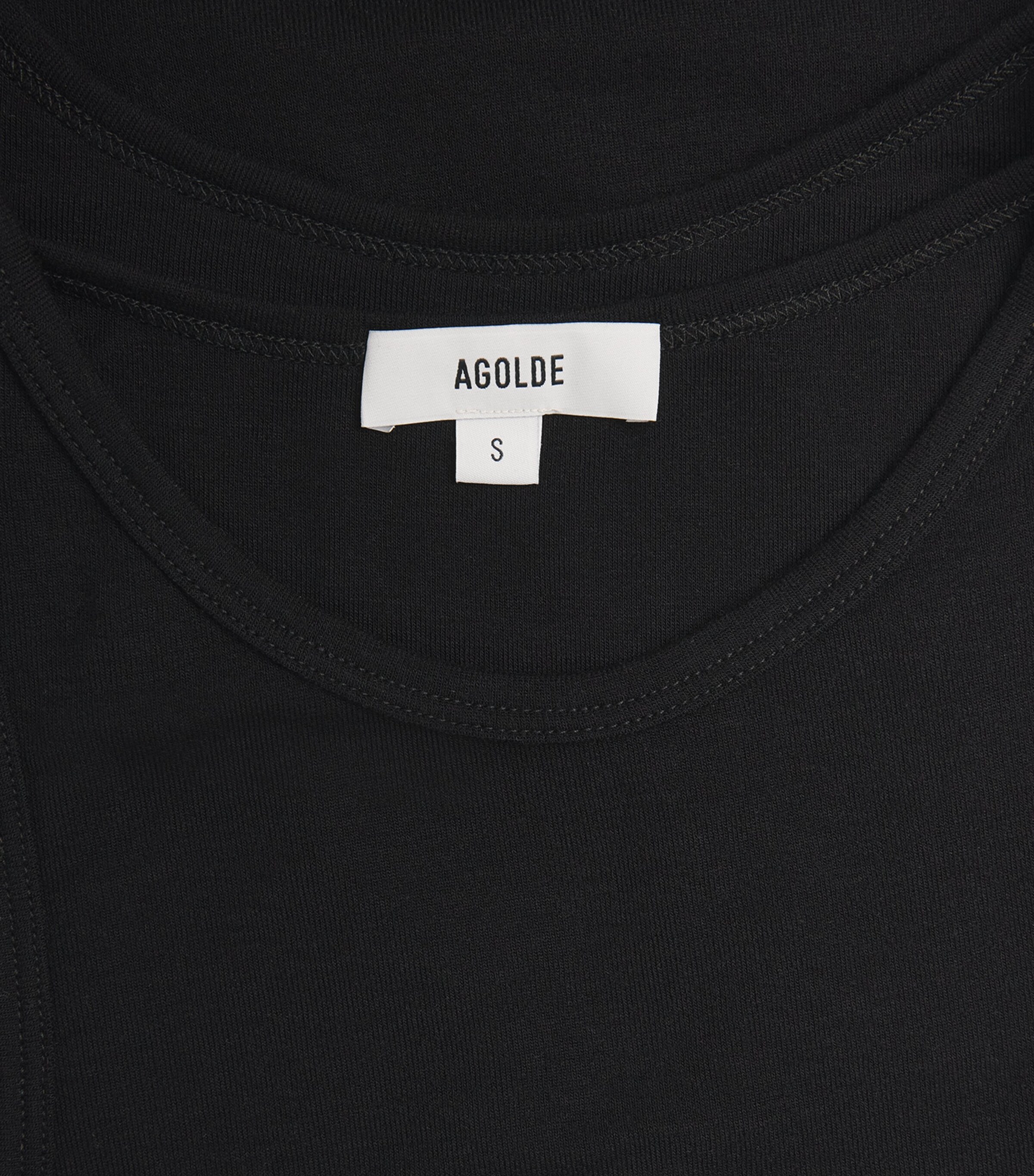 AGOLDE Womens Finch Tank Top Black Image 6