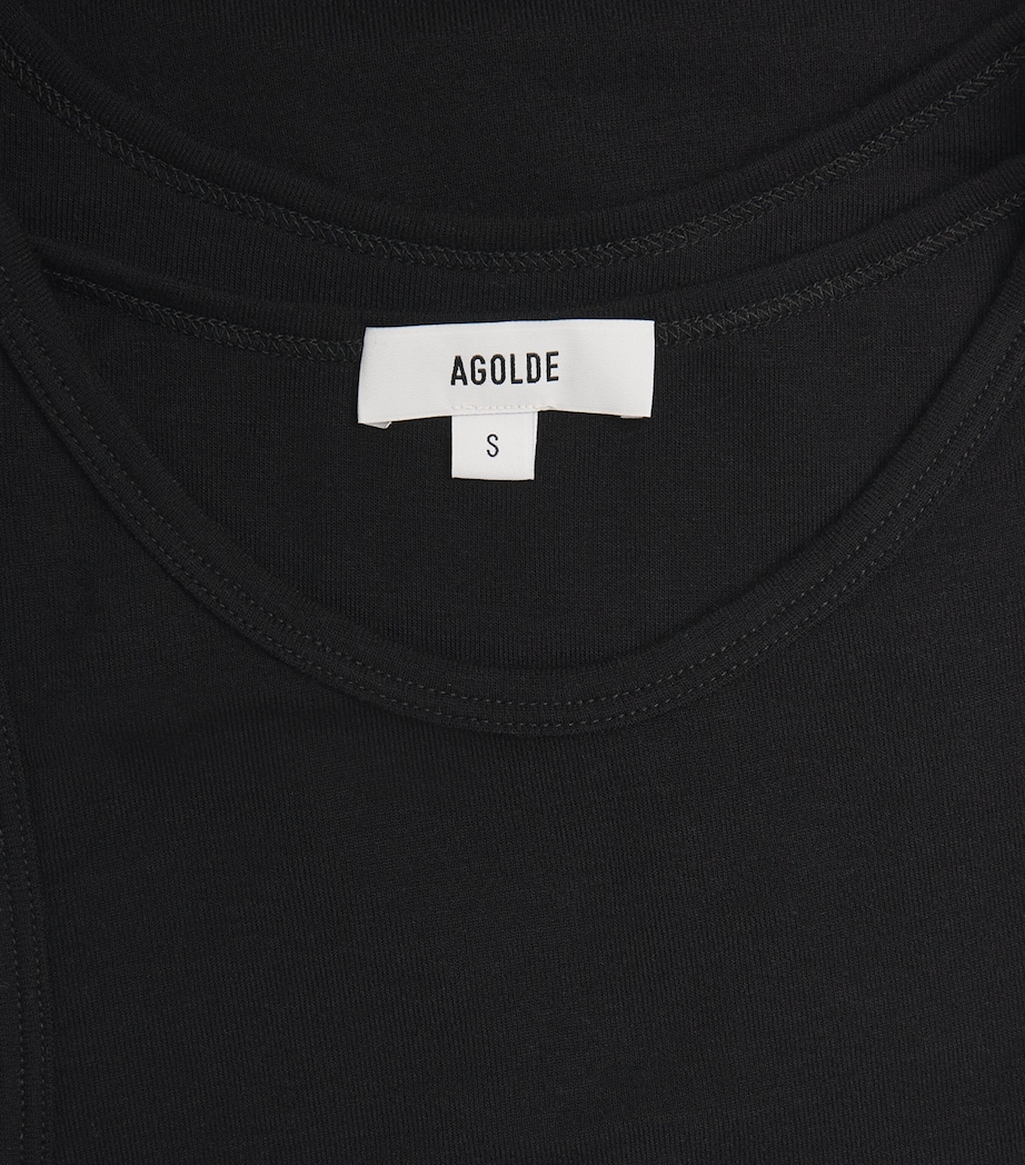 AGOLDE Womens Finch Tank Top Black Image 6