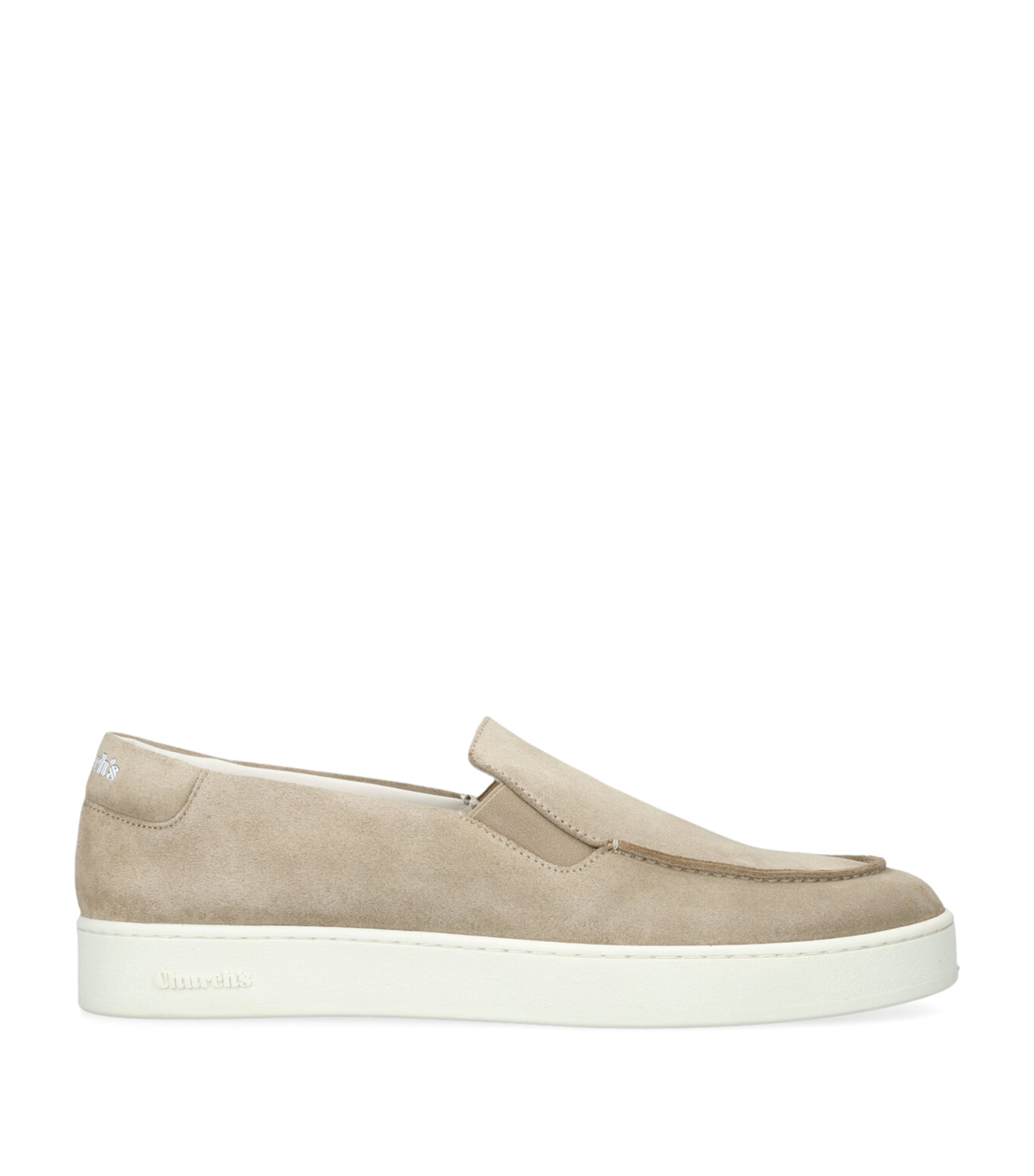 Church's Suede Longton Slip-on Sneakers In Beige