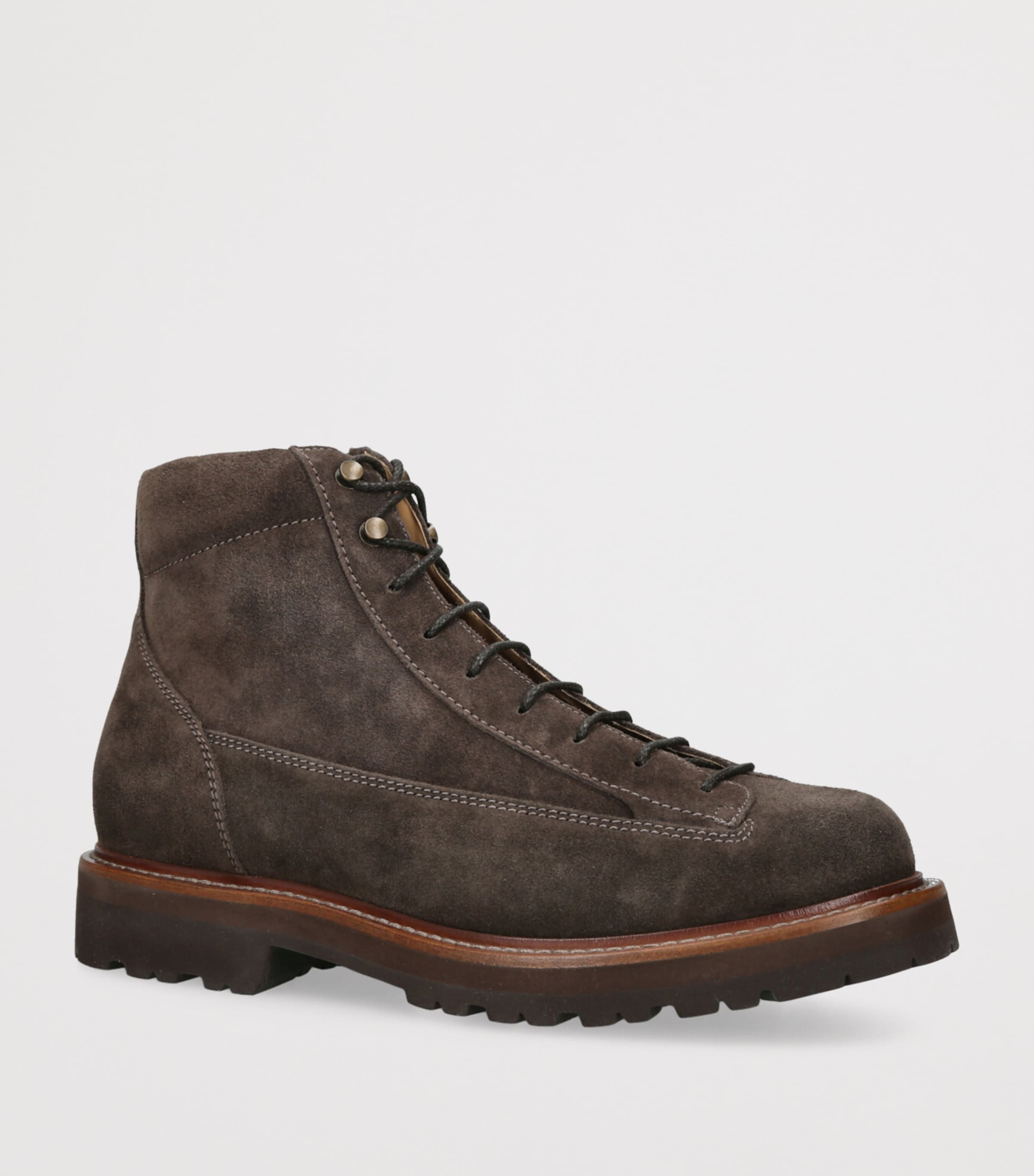 Suede Hiker Boots TAUPE Image 3