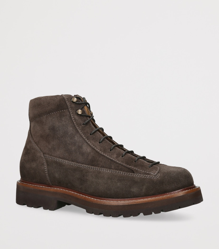 Suede Hiker Boots TAUPE Image 3