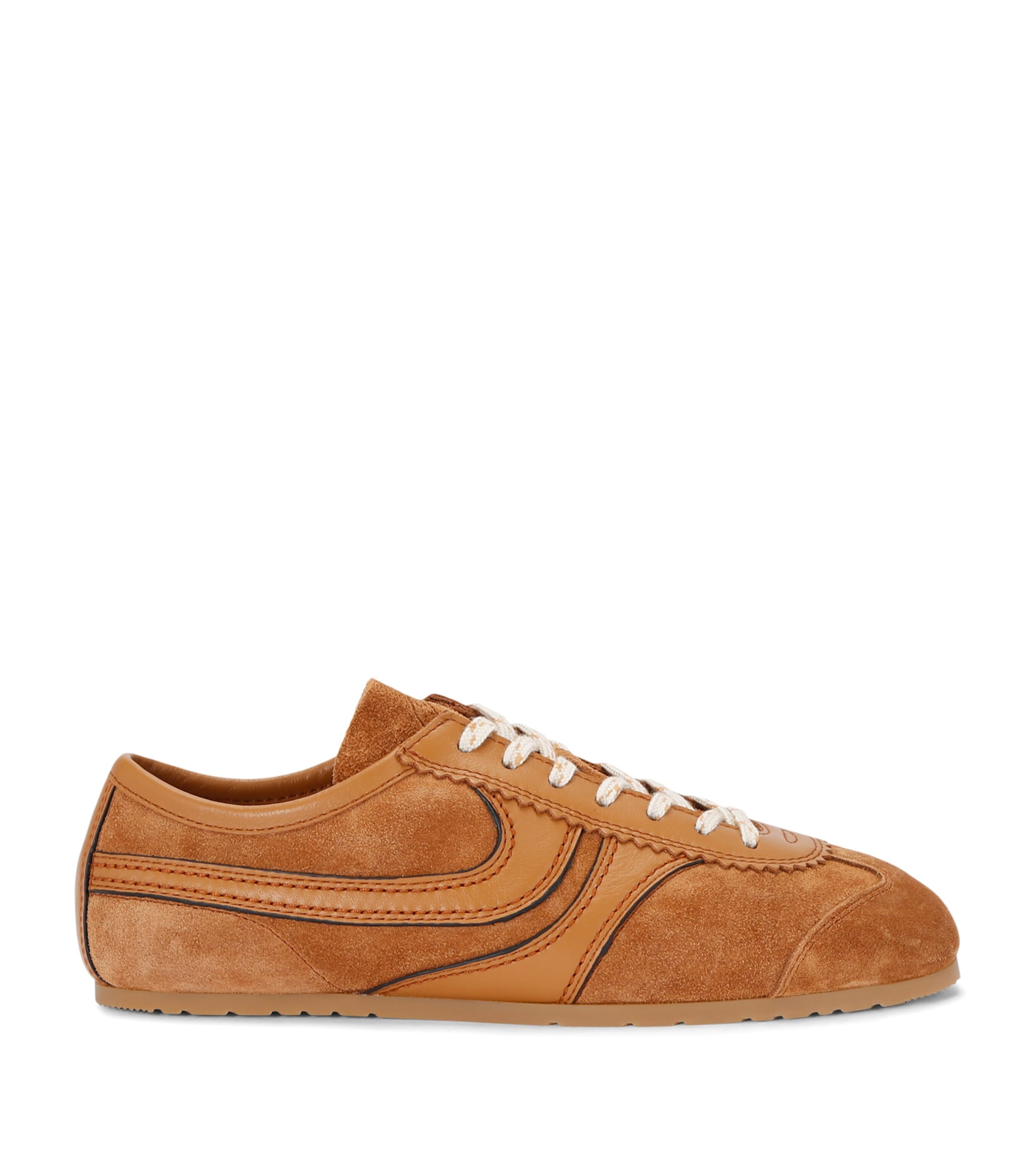 Dries Van Noten Suede Dustin Sneakers In Brown