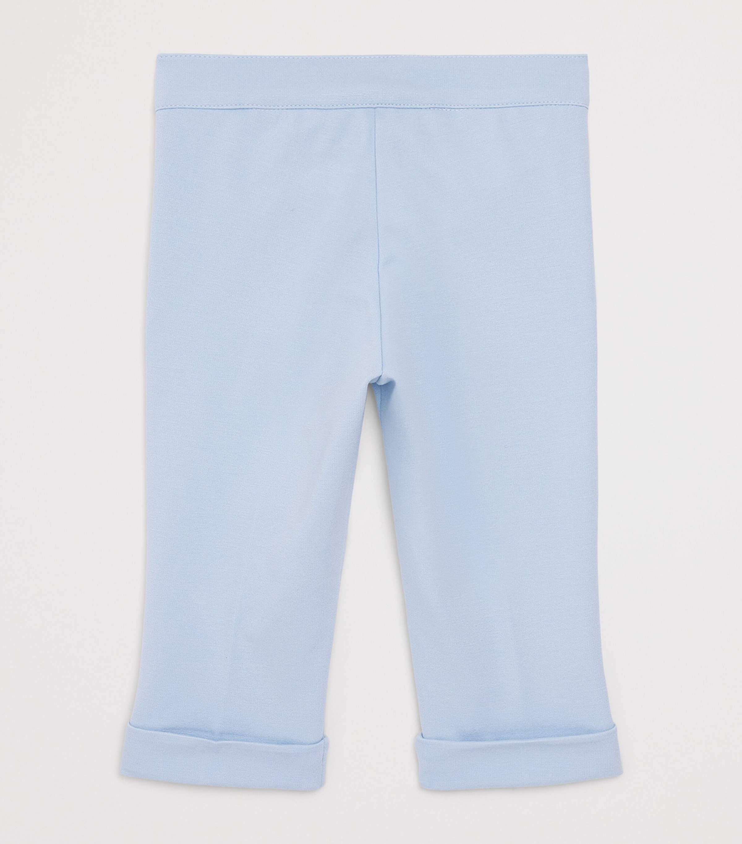 Bimbalo Woven Button-Up Trousers (1 Month-4 Years) Pale Blue Image 2