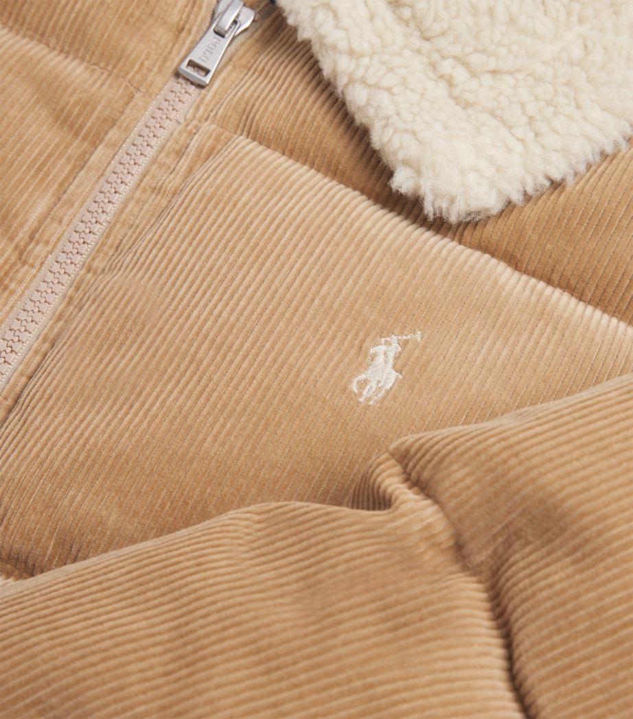 Cotton Corduroy Bomber Jacket (7-14 Years) KHAKI Image 3