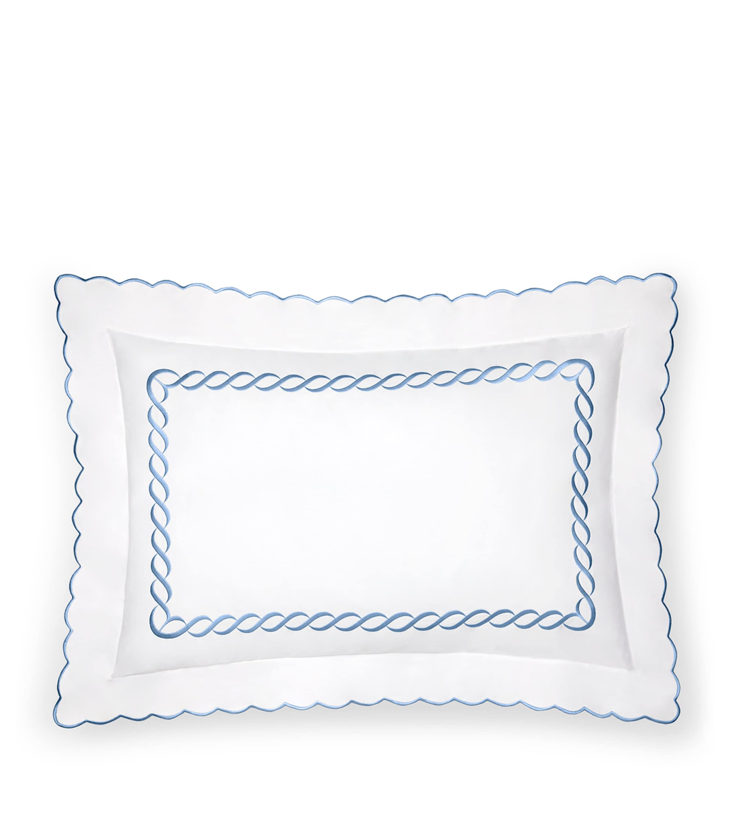 Pratesi Treccia Pillowcase In Blue