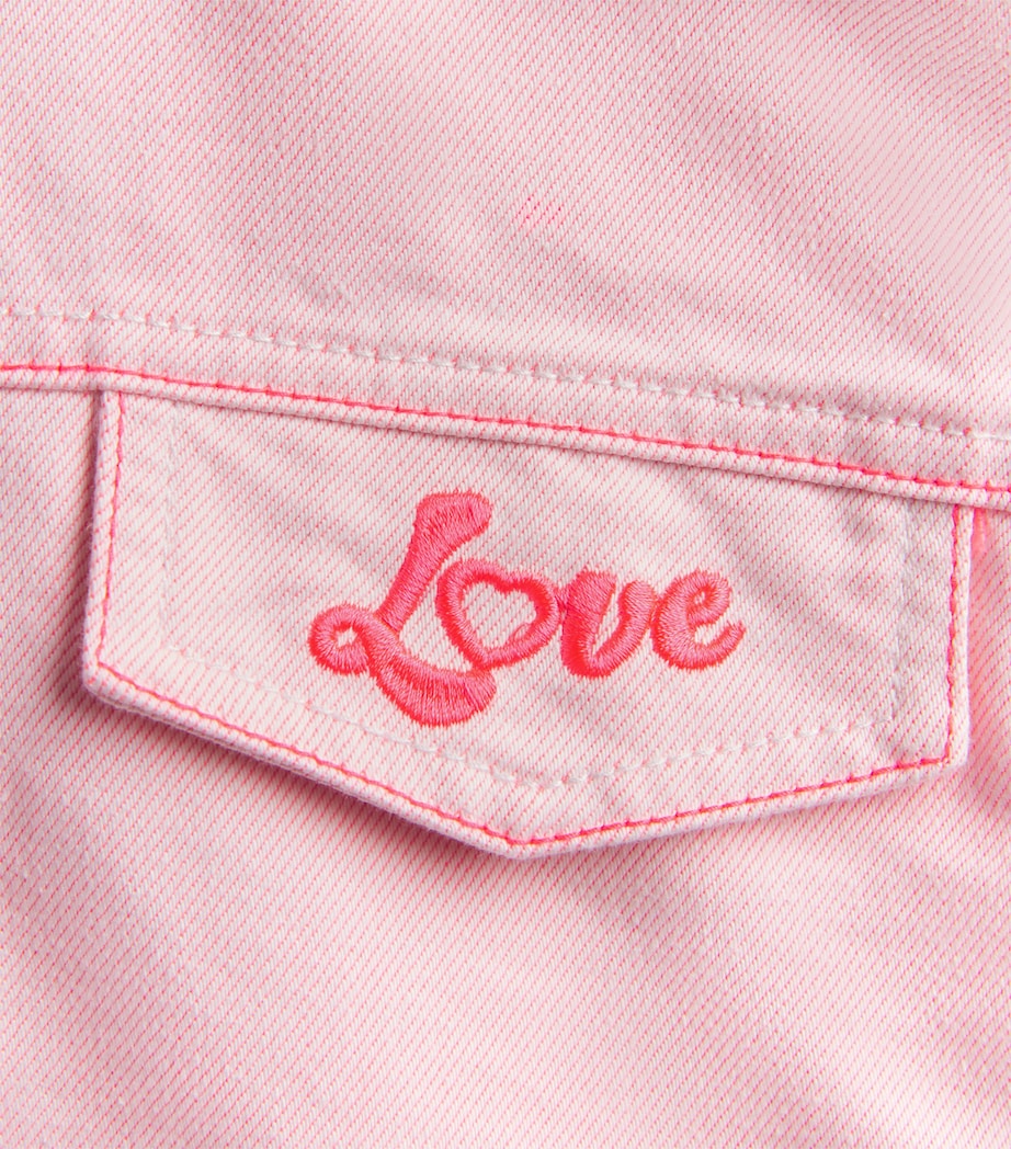 Denim and Tulle Shirt Dress (2-12 Years) S51PINK OFF WHITE Image 3