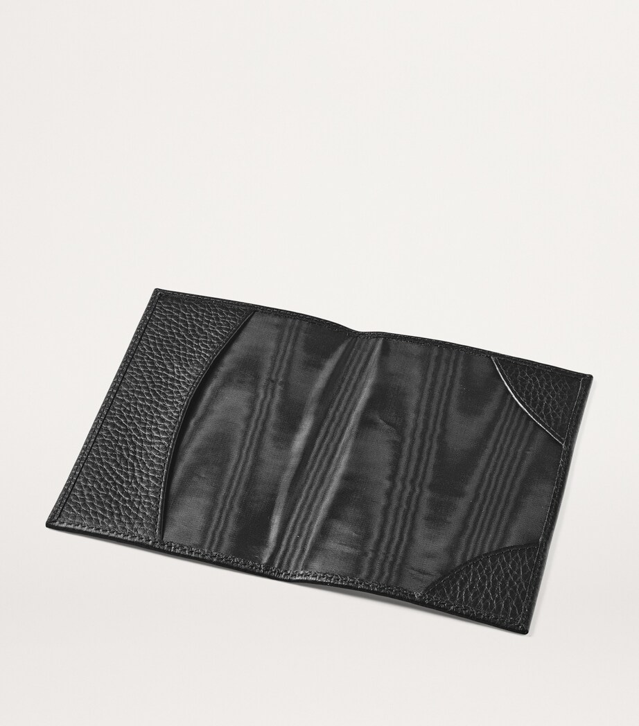 Leather Passport Cover BLACK Image 3