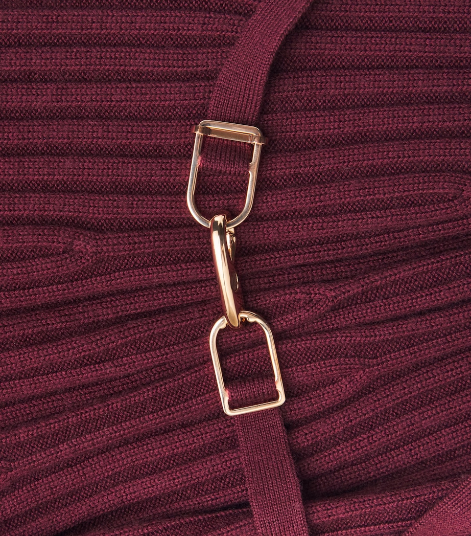 Gabriela Hearst Womens Merino Wool-Cashmere Meier Knit Dress Bdx Bordeaux Image 7