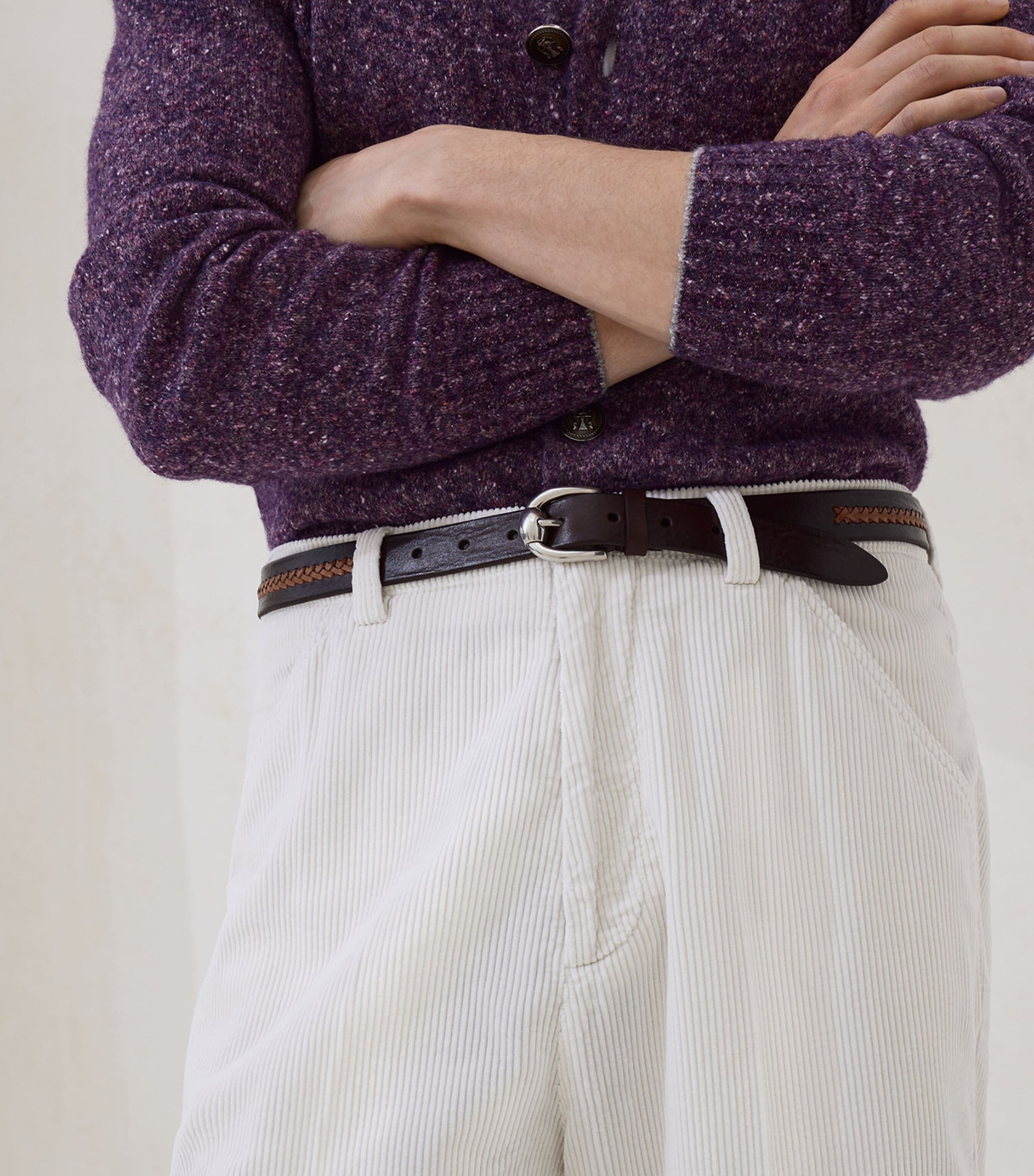 Cotton Corduroy Leisure Fit Trousers C6007 Image 5