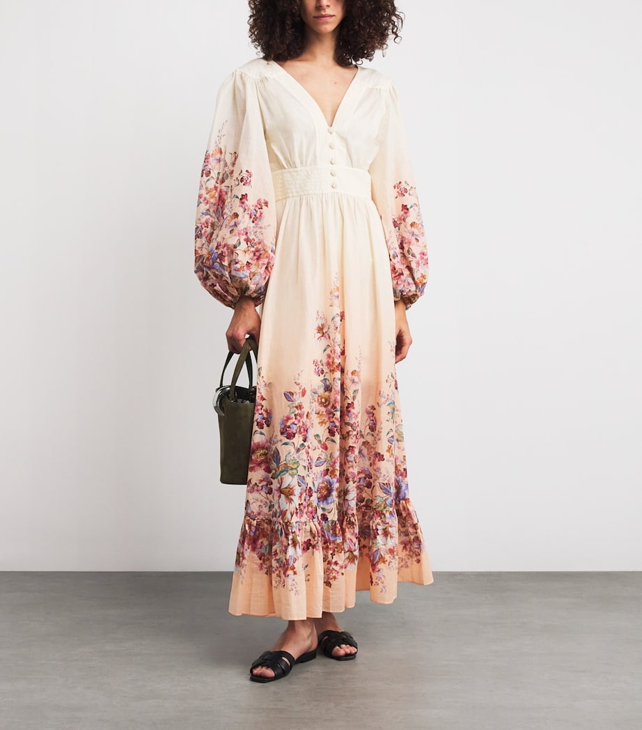 Cotton Floral Awaken Maxi Dress IVORY FLORAL Image 2