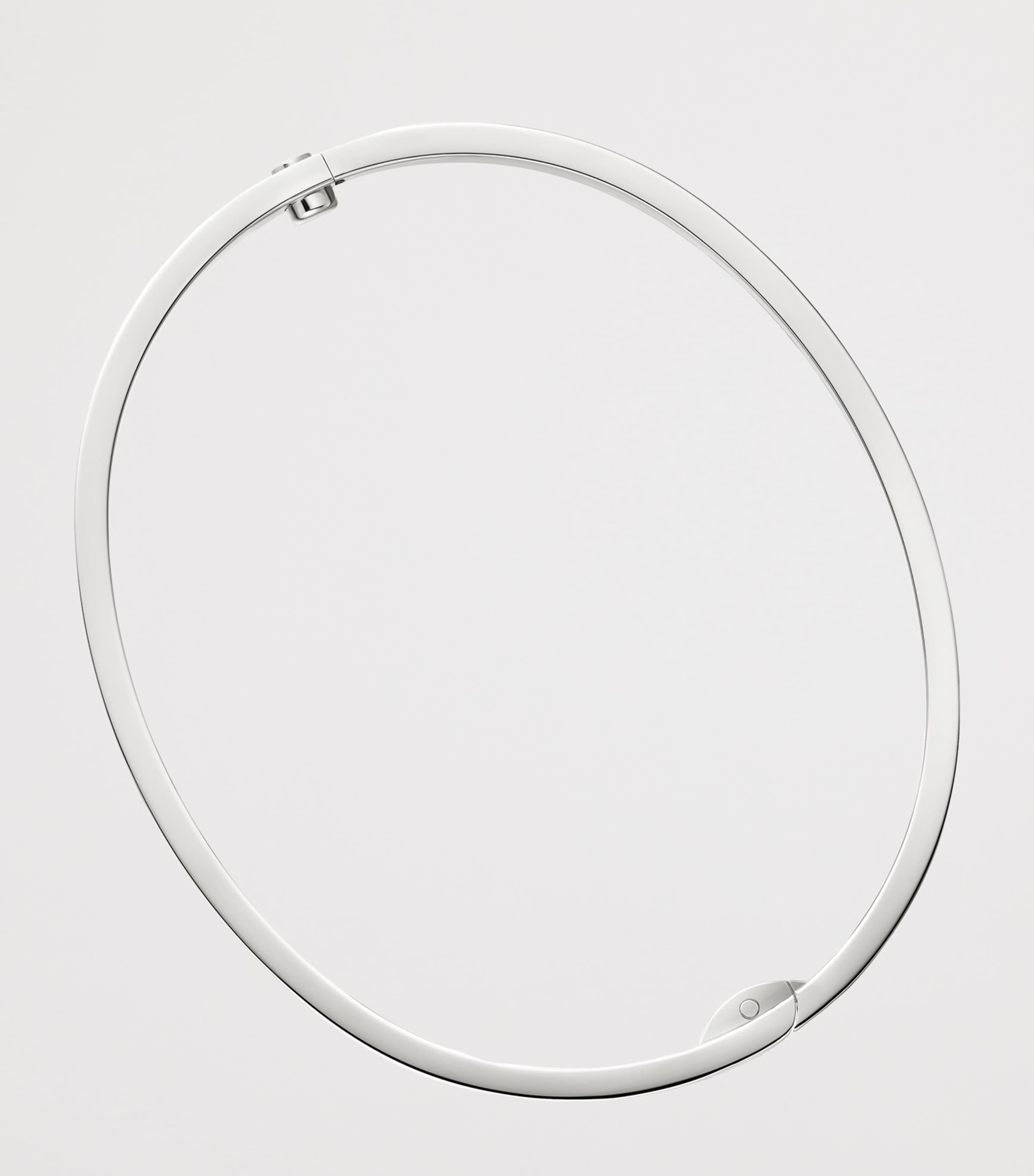 Medium White Gold and Diamond LOVE Bracelet WHITE GOLD Image 5