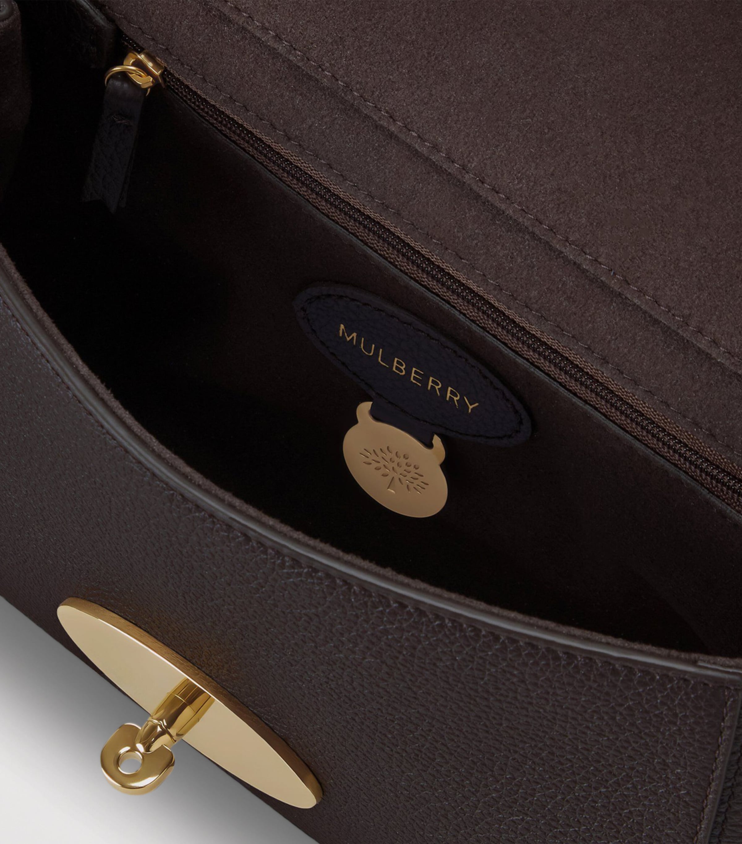 Small Leather Lily Shoulder Bag EBONY Image 4