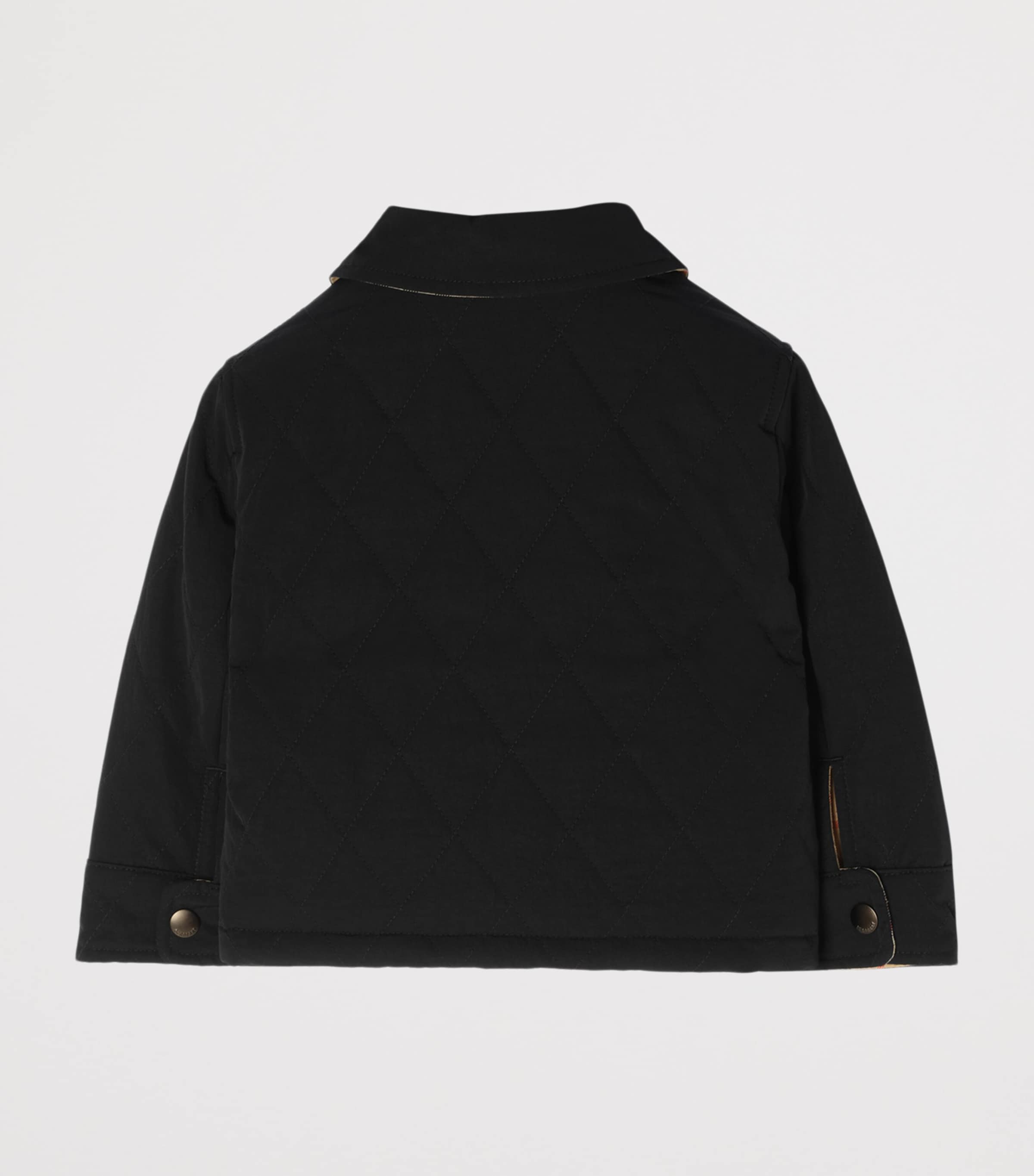 Burberry Kids Reversible Quilted Jacket (6 Months - 3 Years) Black Image 2