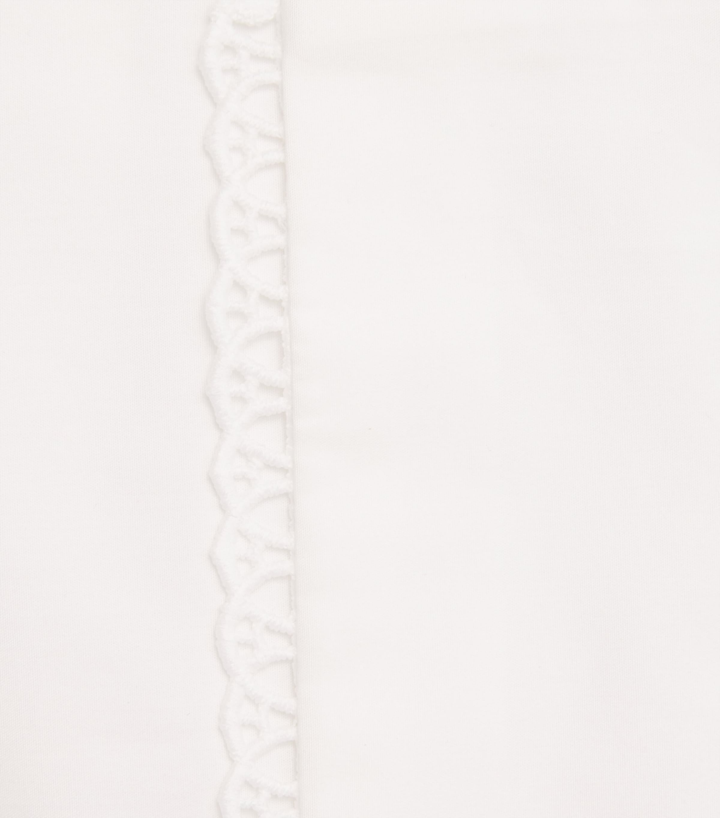 Maje Womens Crochet-Collar Shirt White Image 6
