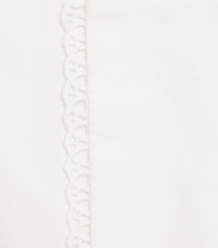 Maje Womens Crochet-Collar Shirt White Image 6