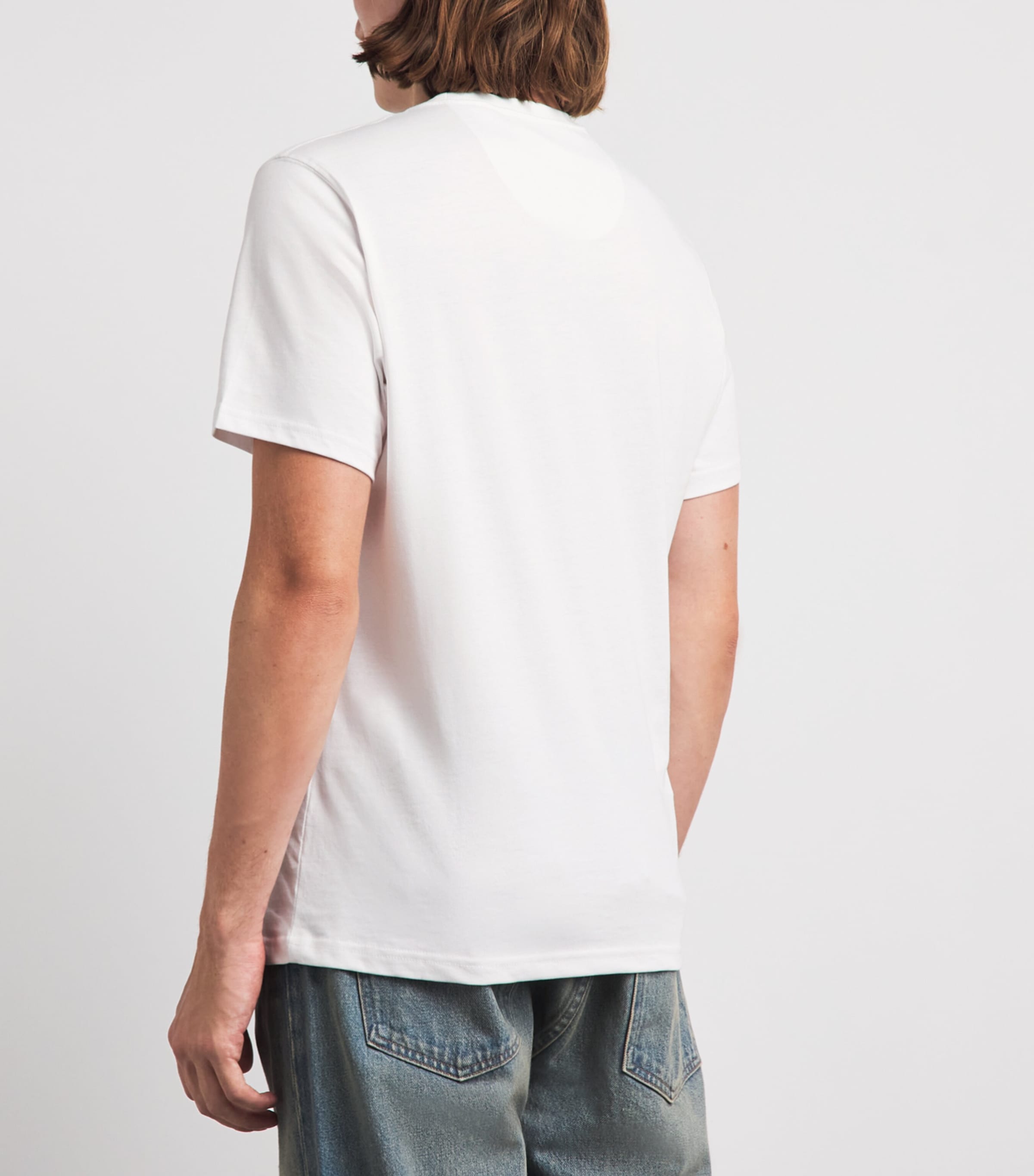 Barbour Mens Cotton Essential Sports T-Shirt White Image 5