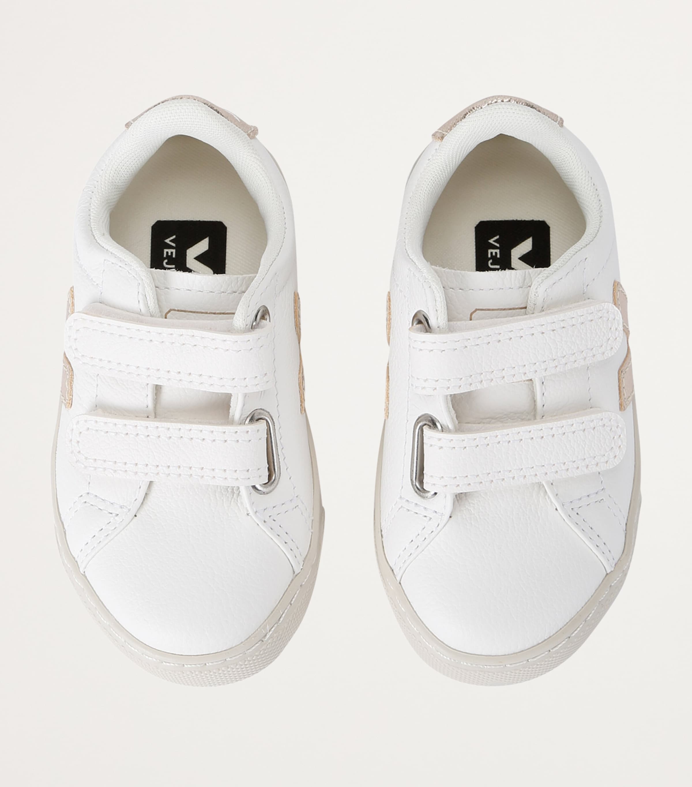 Leather Esplar Velcro Sneakers WHITE/OTH Image 4