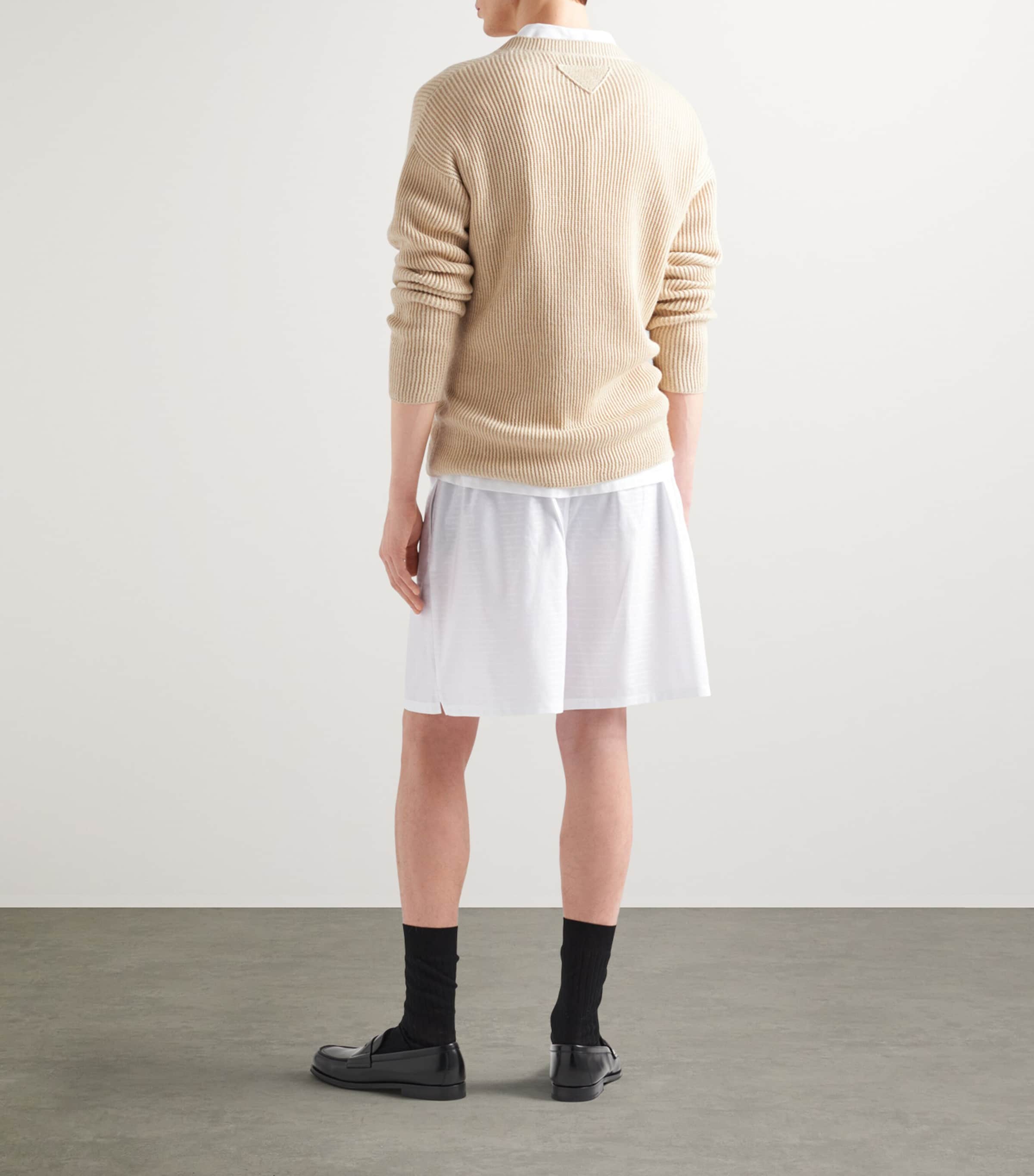 Prada Mens Cotton Poplin Shorts Image 3