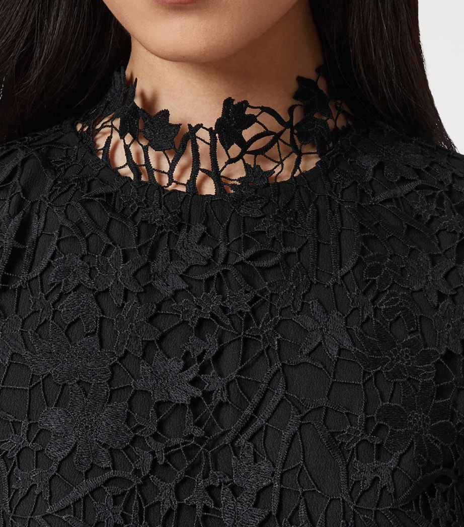 Lace Saege Midi Dress BLACK Image 5